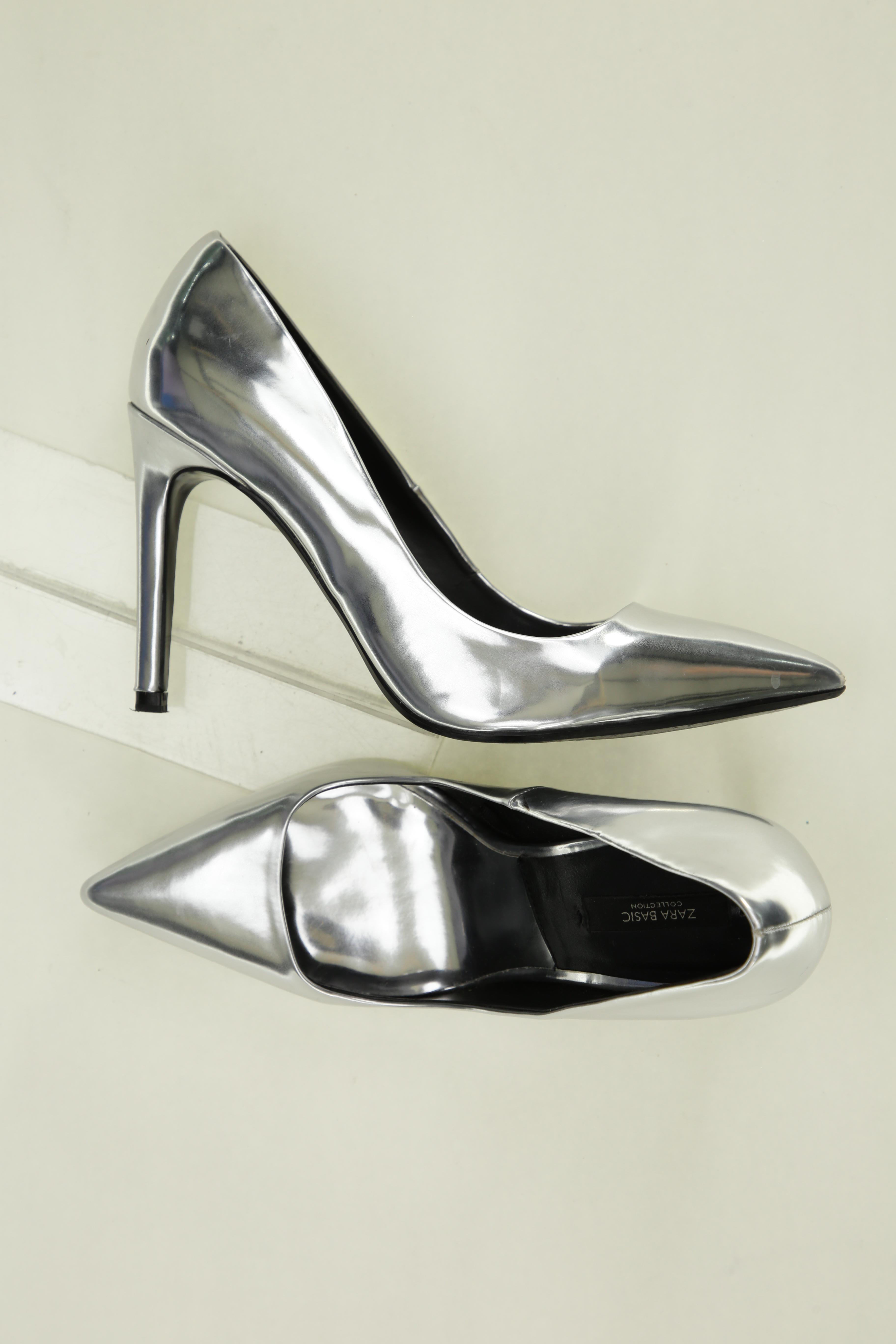 

Zara Damen Pumps, silber, Gr. 39