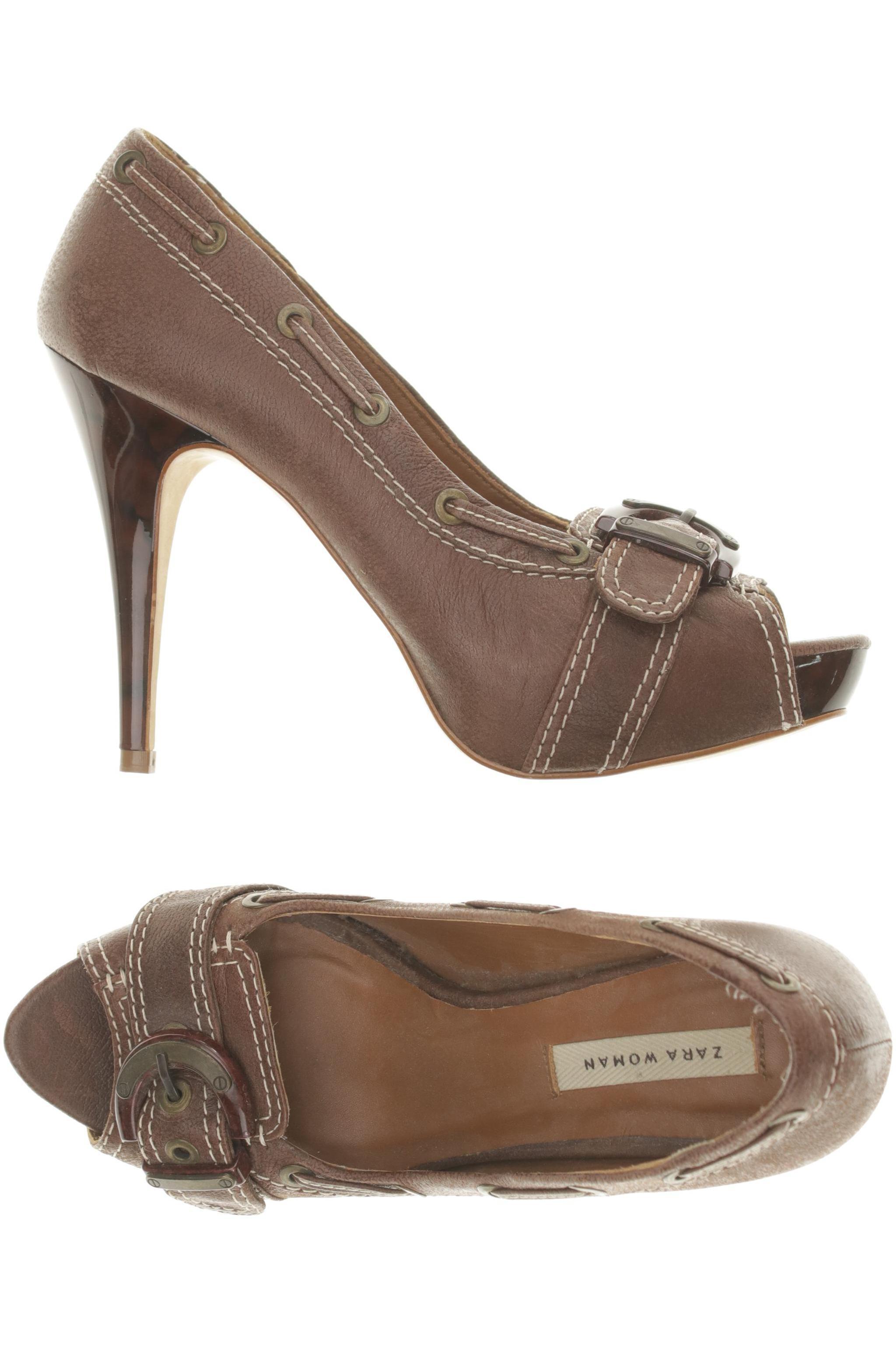 

Zara Damen Pumps, braun, Gr. 38