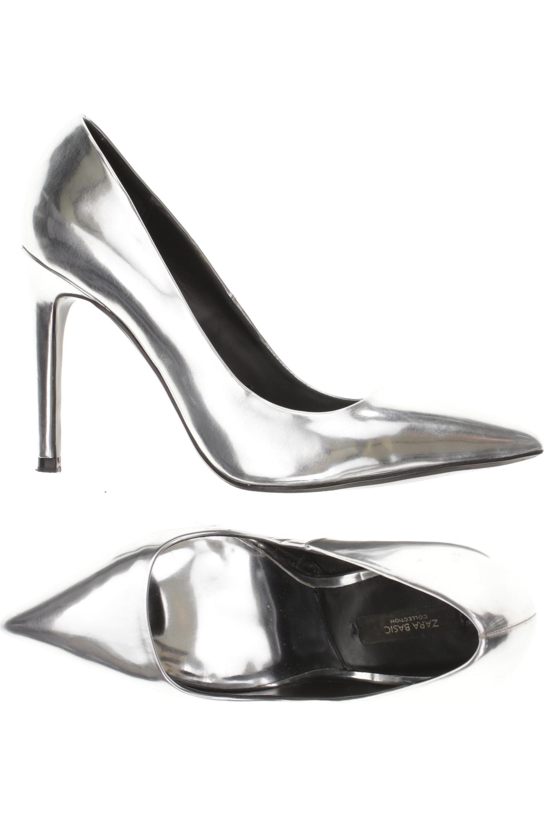 

Zara Damen Pumps, silber, Gr. 38