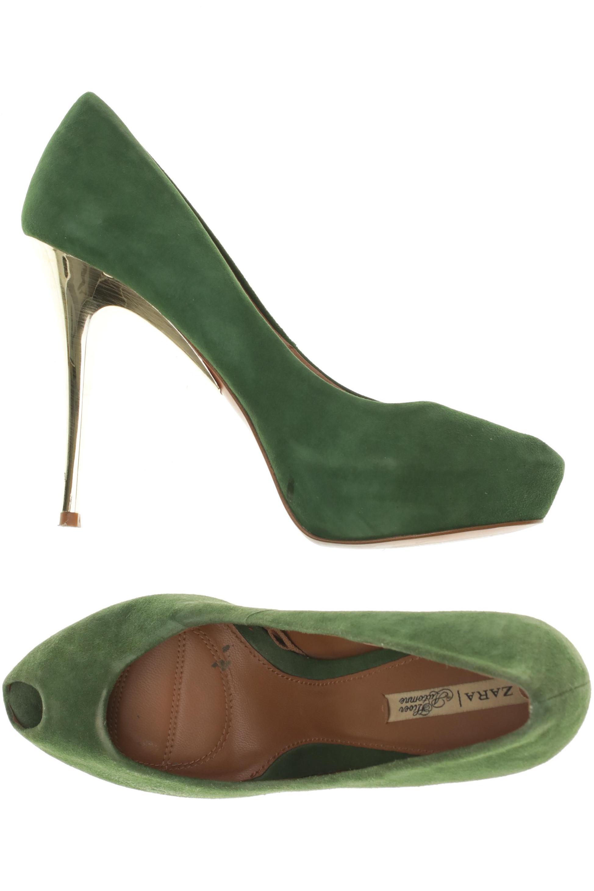 

Zara Damen Pumps, grün, Gr. 39