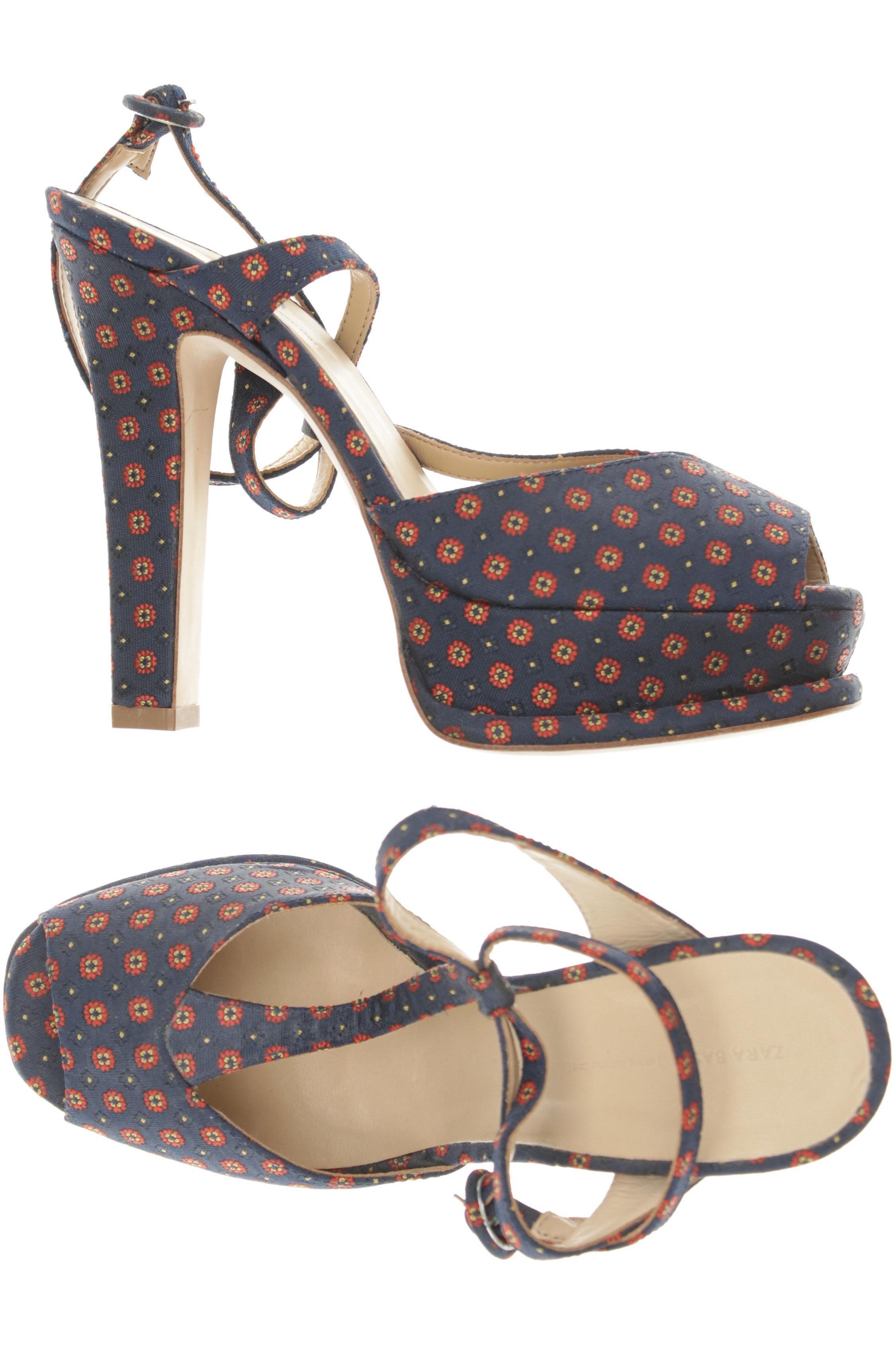 

Zara Damen Sandale, blau, Gr. 40