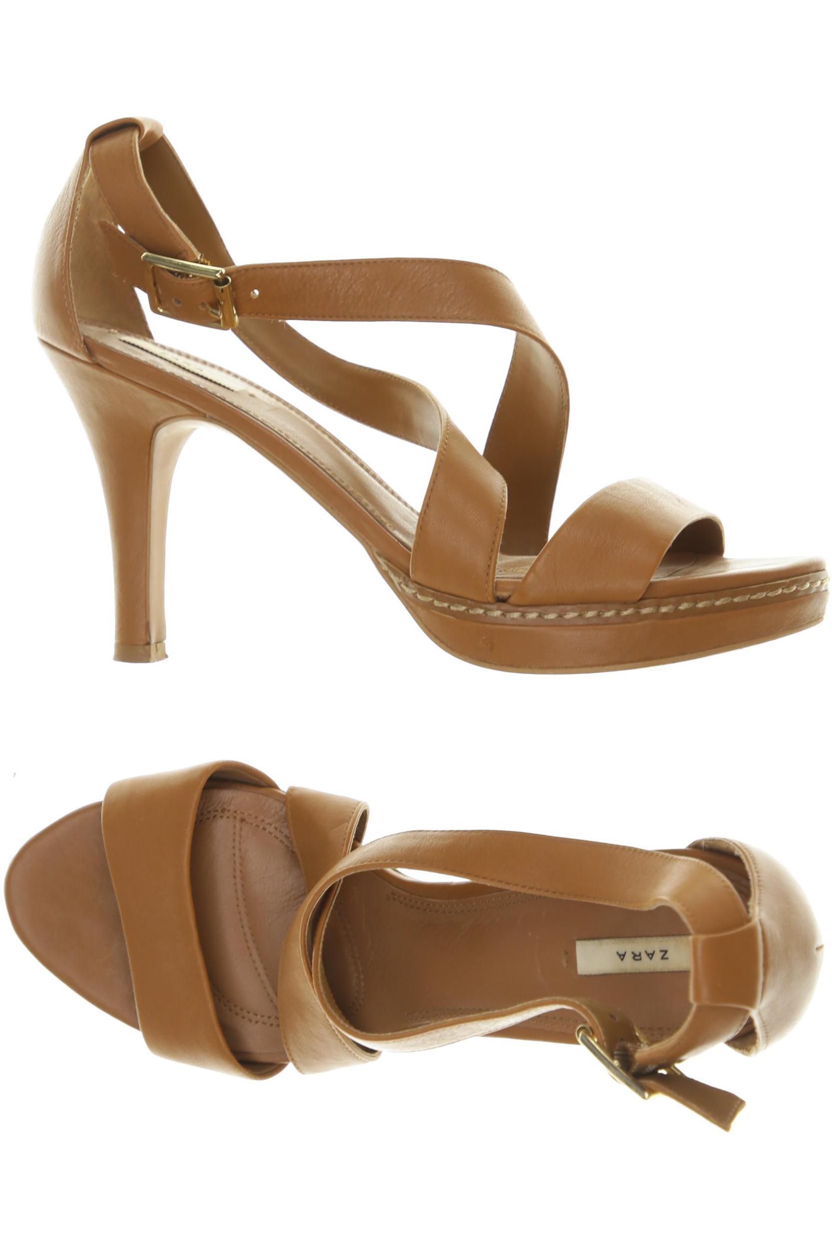 

Zara Damen Sandale, braun, Gr. 39