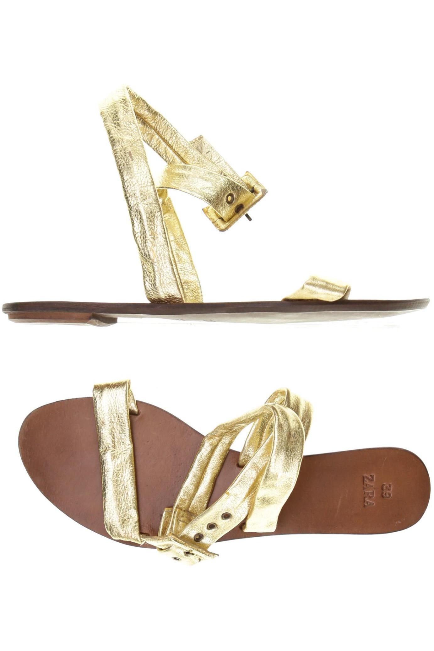 

Zara Damen Sandale, gelb, Gr. 39