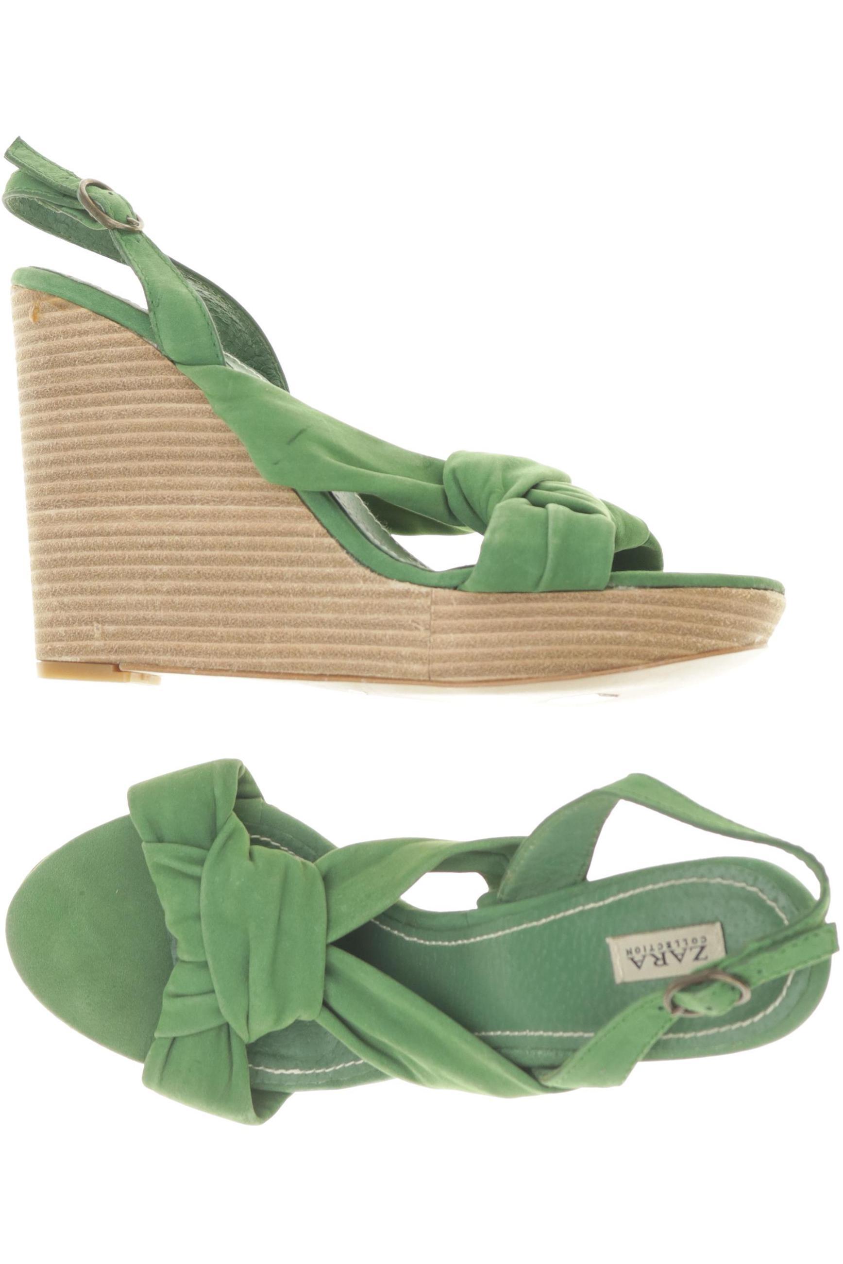 

Zara Damen Sandale, grün, Gr. 38