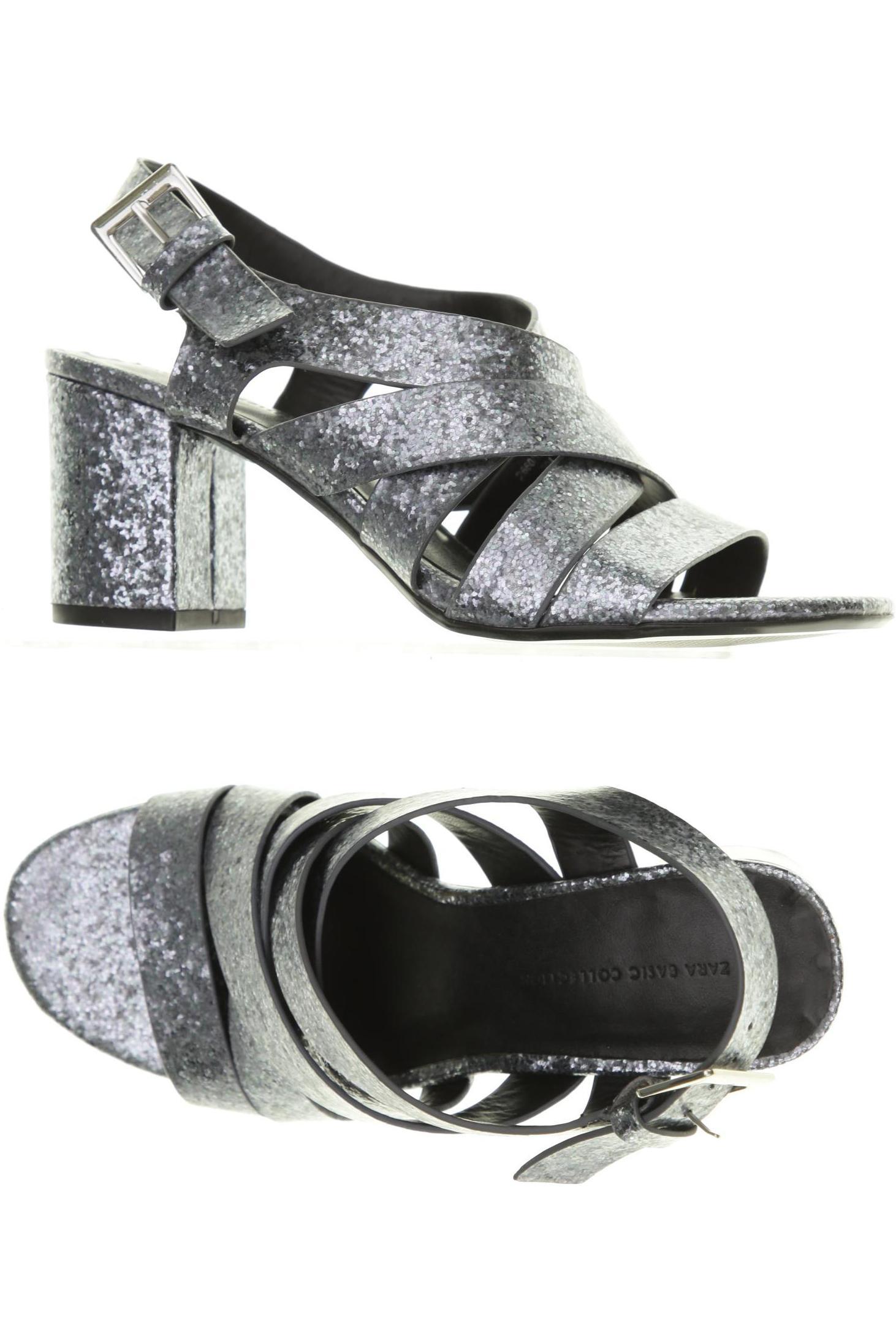 

Zara Damen Sandale, grau, Gr. 37
