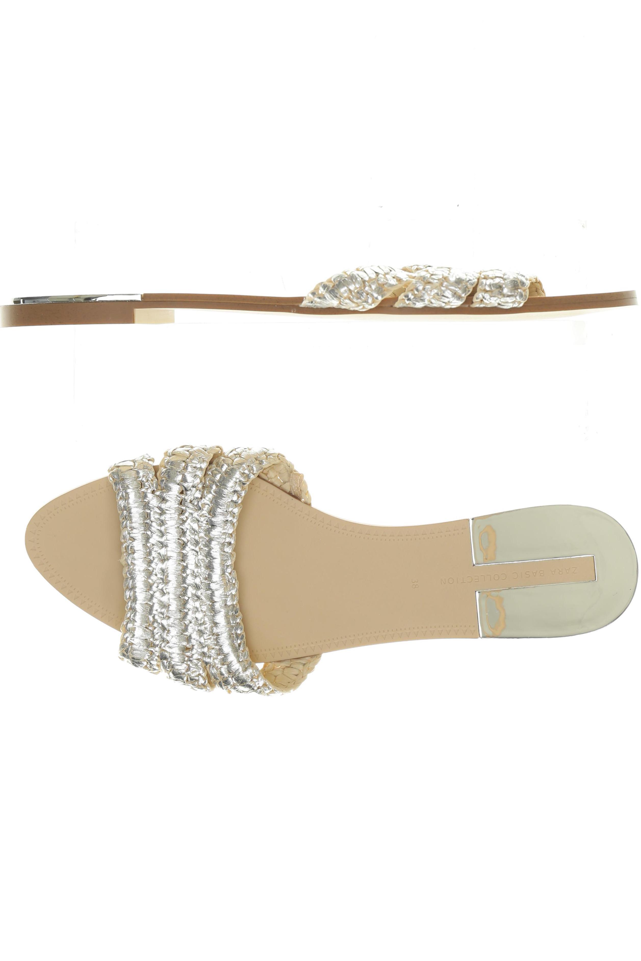 

Zara Damen Sandale, silber, Gr. 38