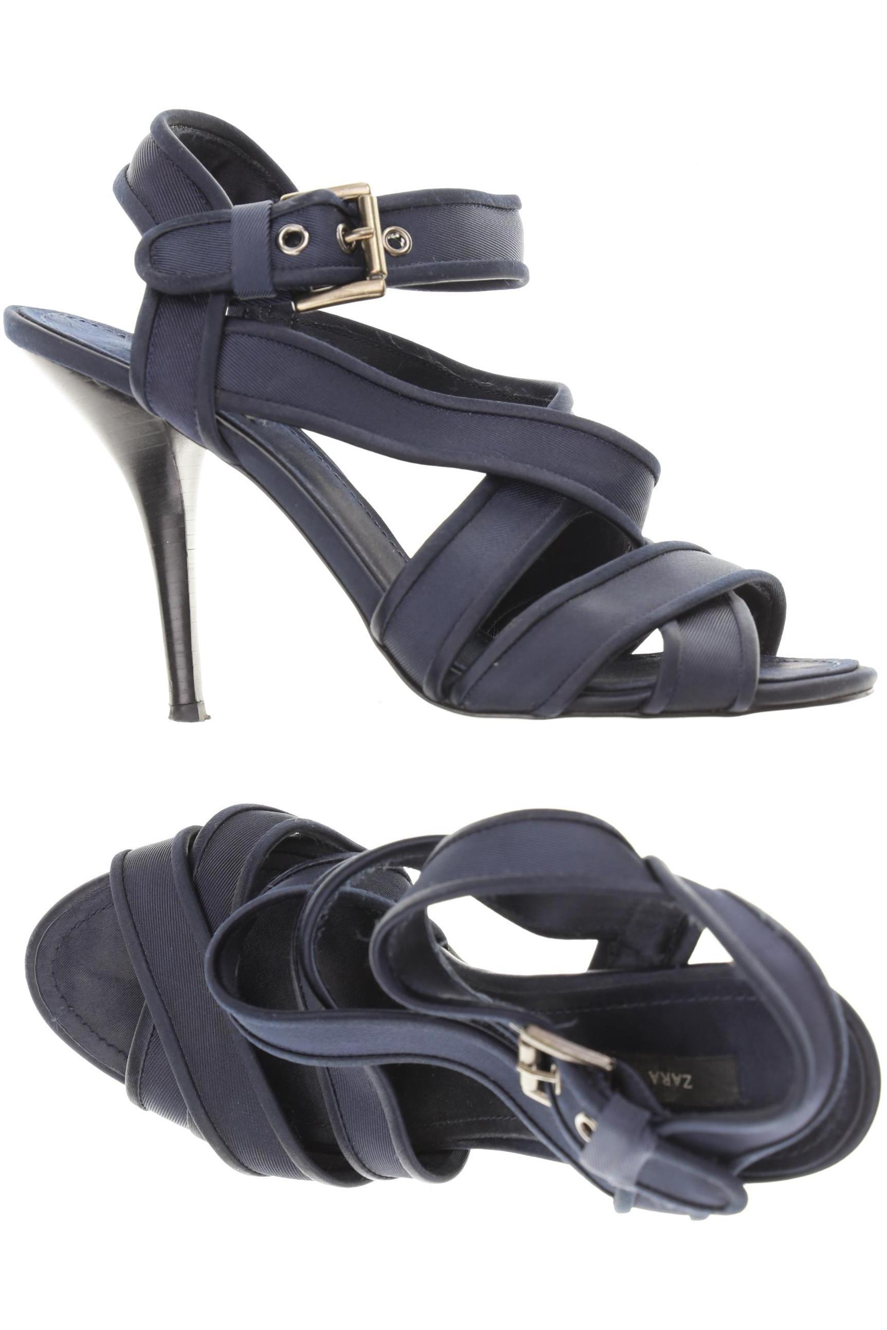 

Zara Damen Sandale, blau, Gr. 41