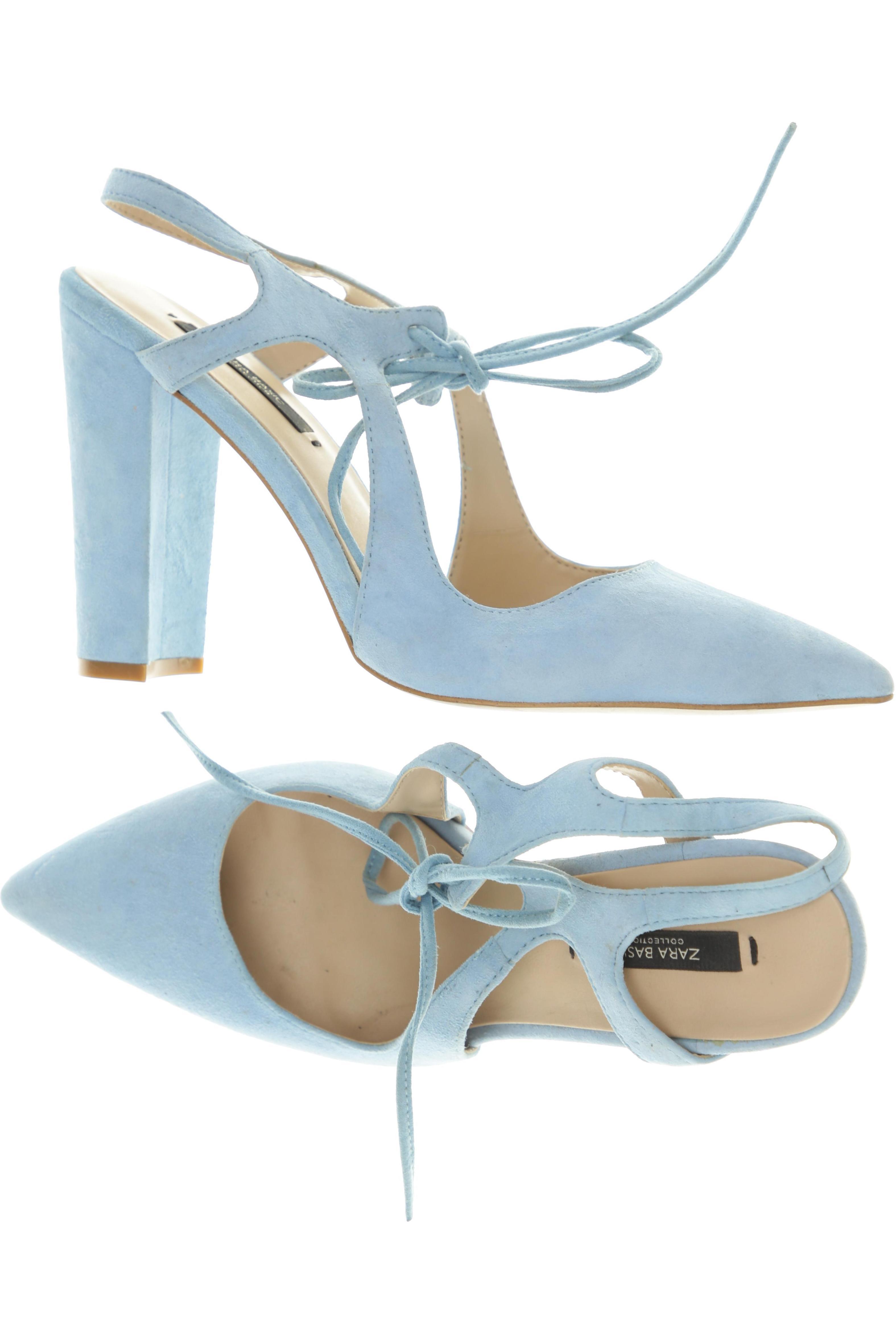 

Zara Damen Sandale, blau, Gr. 40