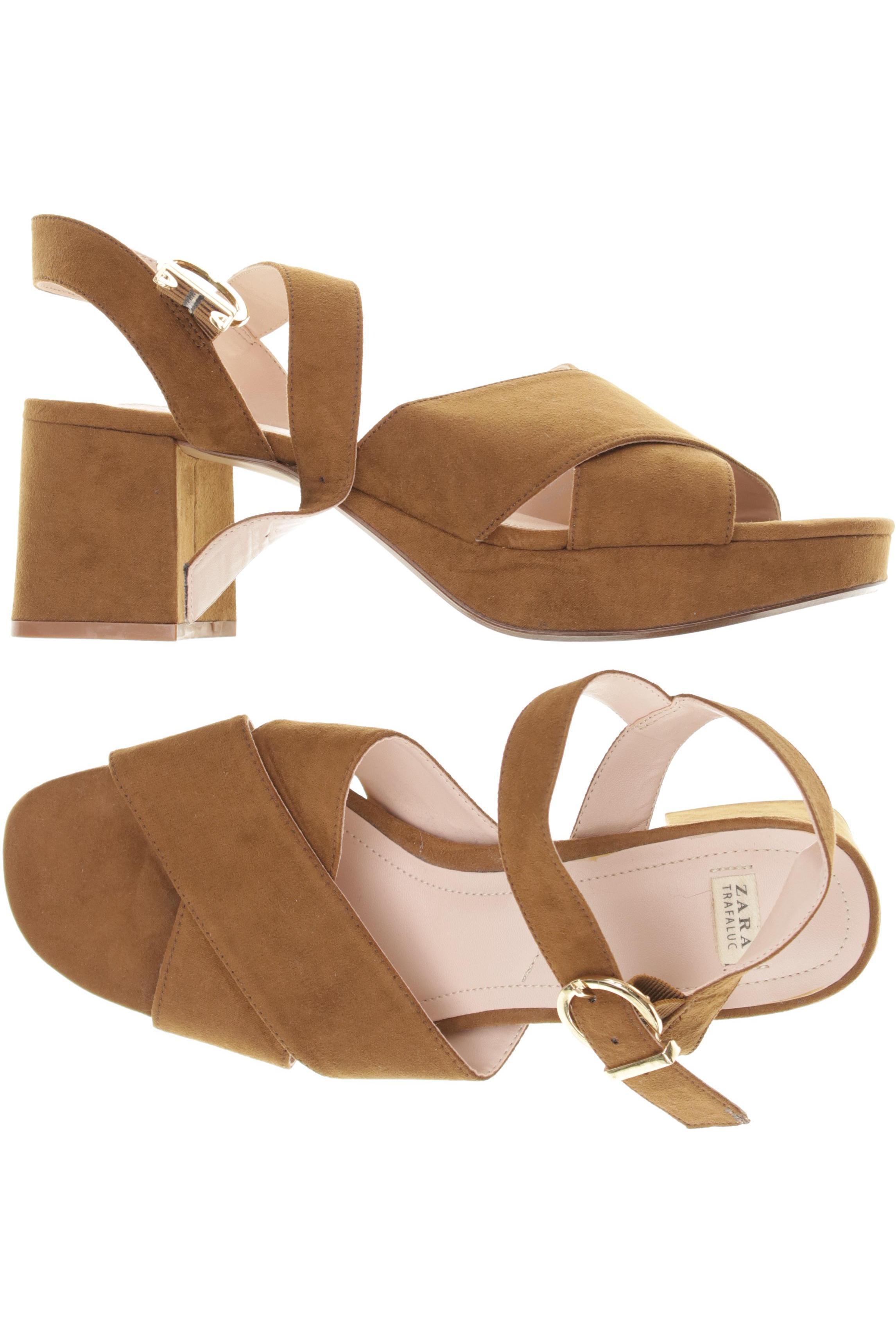 

Zara Damen Sandale, braun, Gr. 39