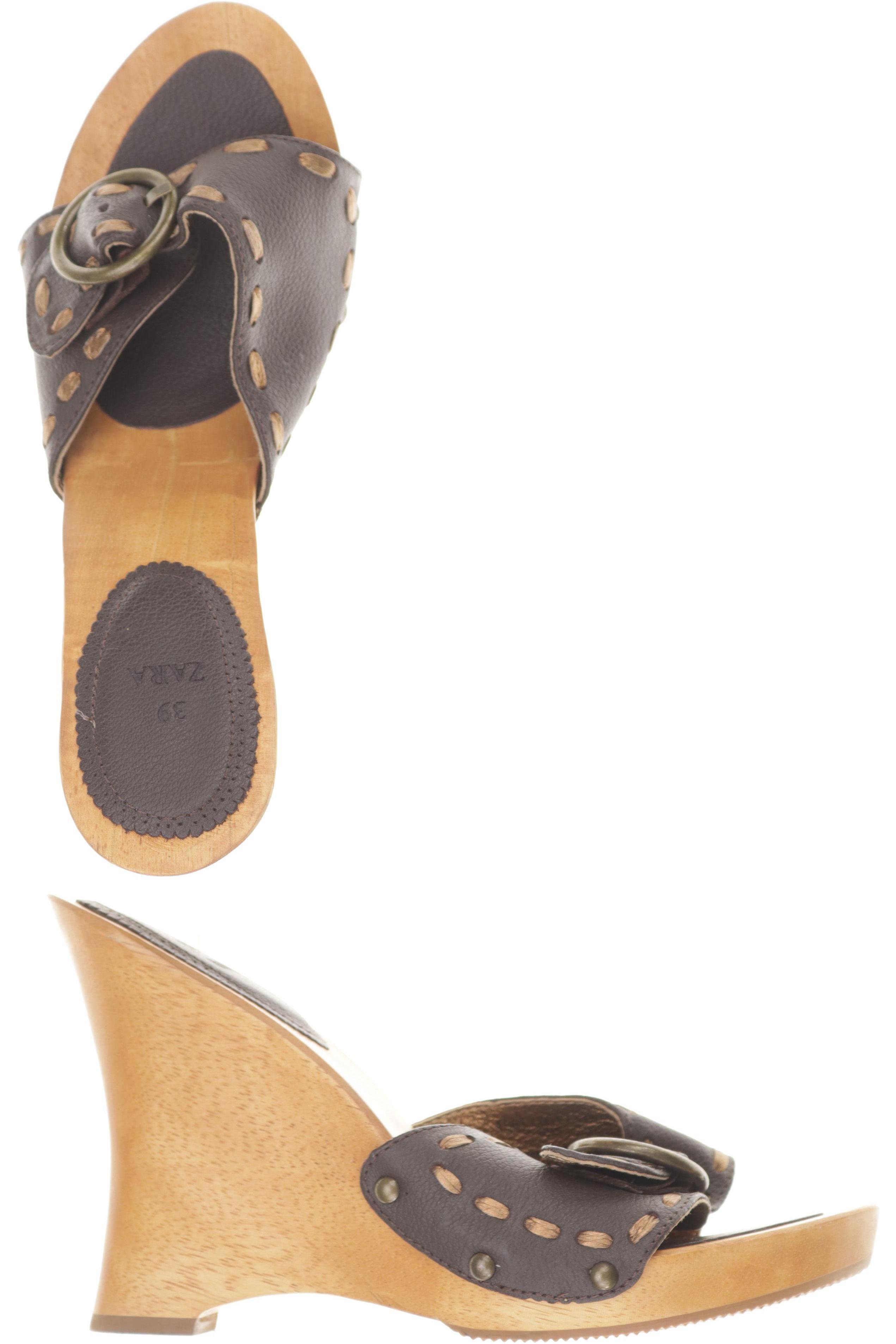 

Zara Damen Sandale, braun, Gr. 37