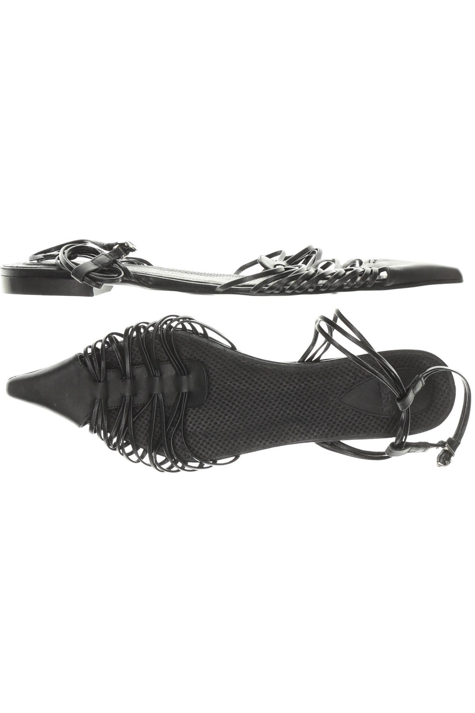

Zara Damen Sandale, schwarz, Gr. 40