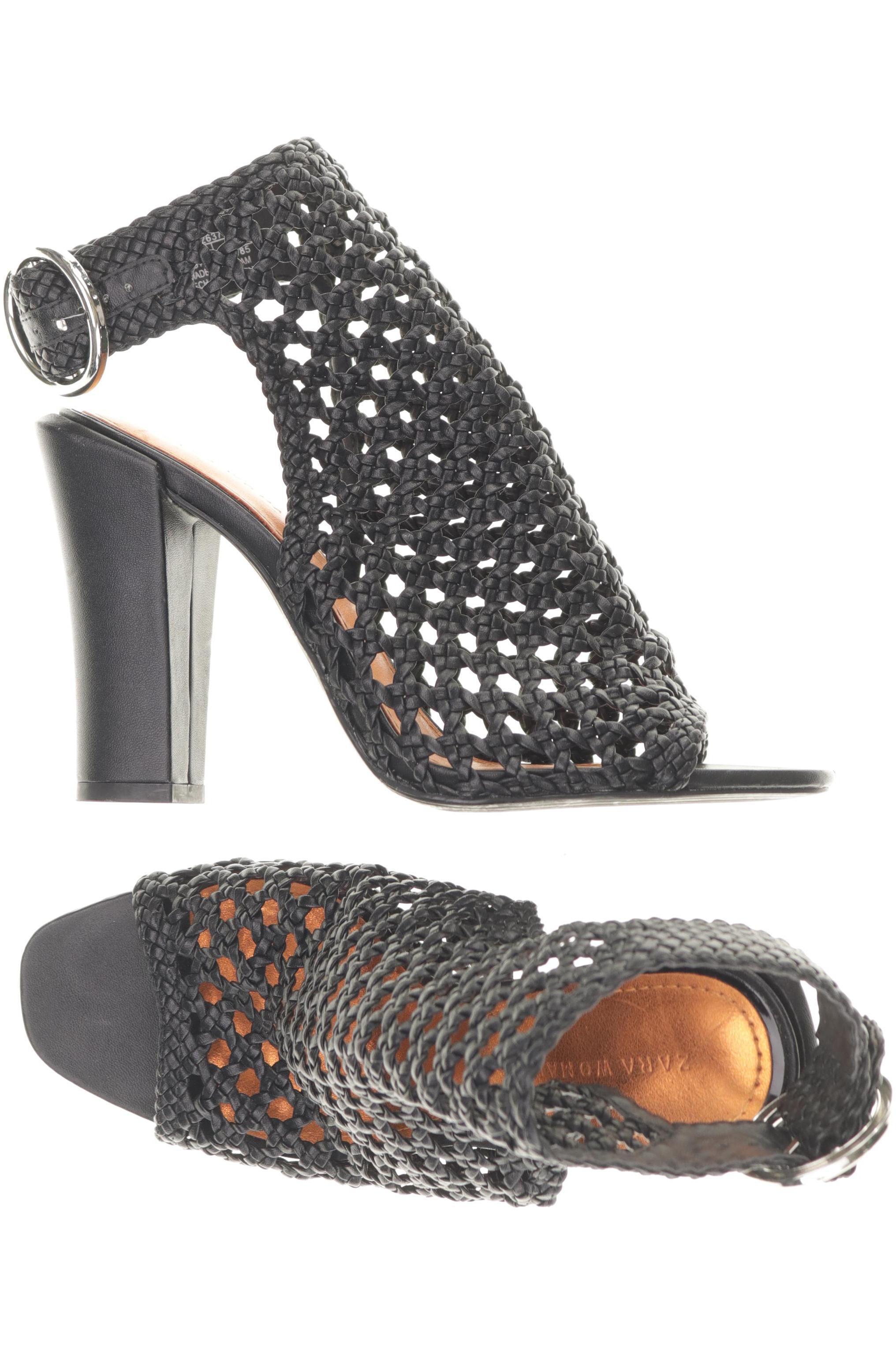 

Zara Damen Sandale, schwarz, Gr. 37