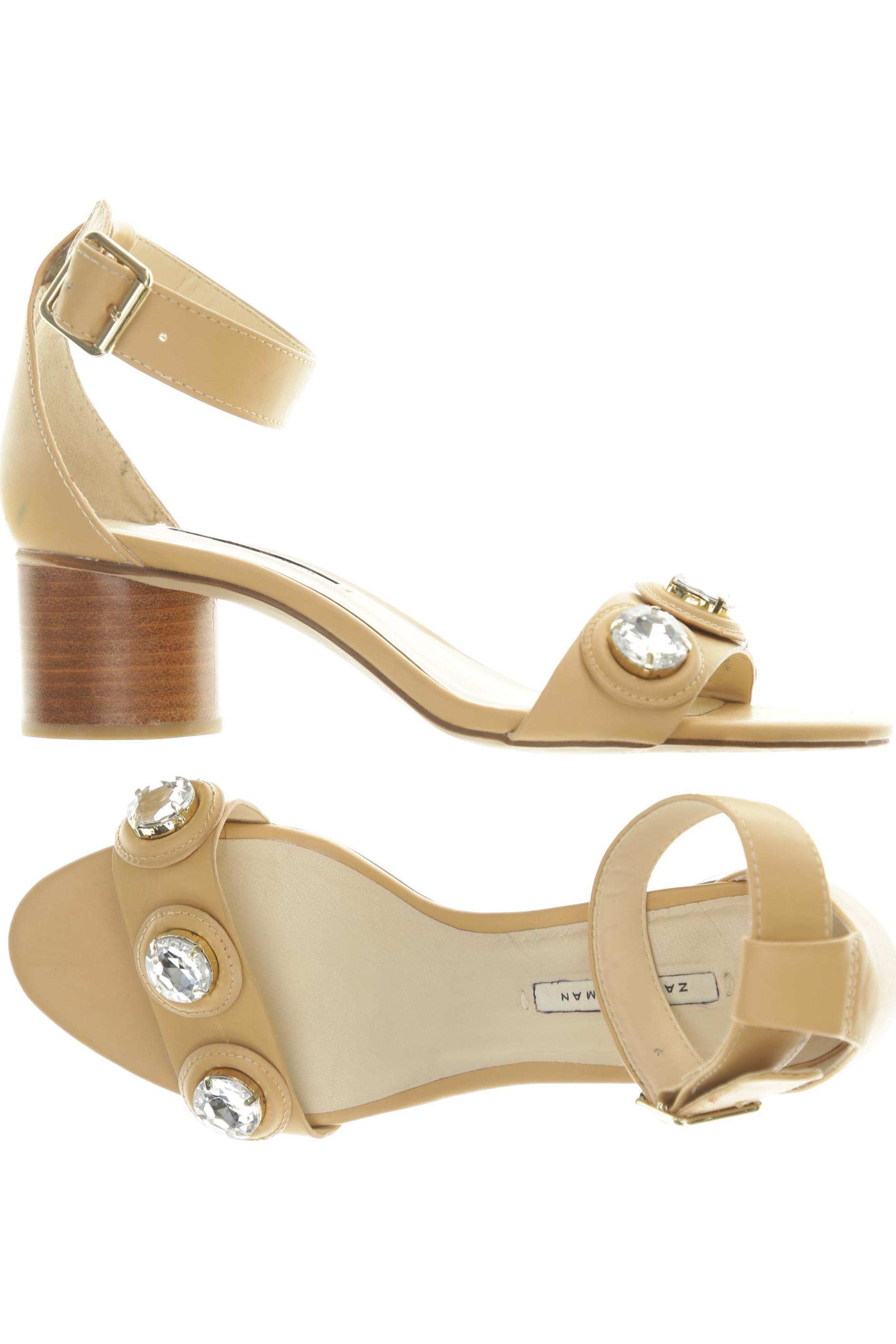 

Zara Damen Sandale, beige, Gr. 38