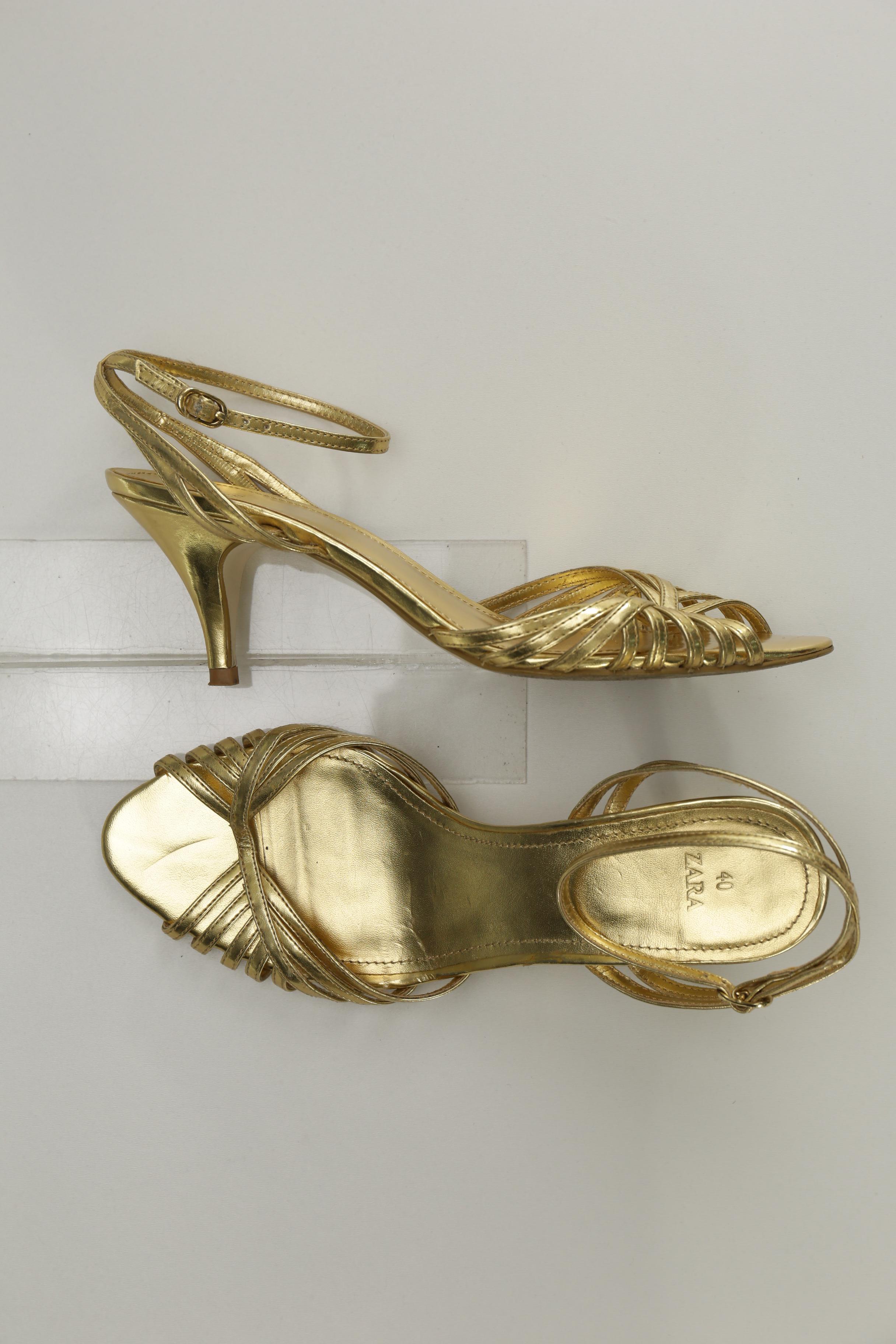 

Zara Damen Sandale, gelb, Gr. 40