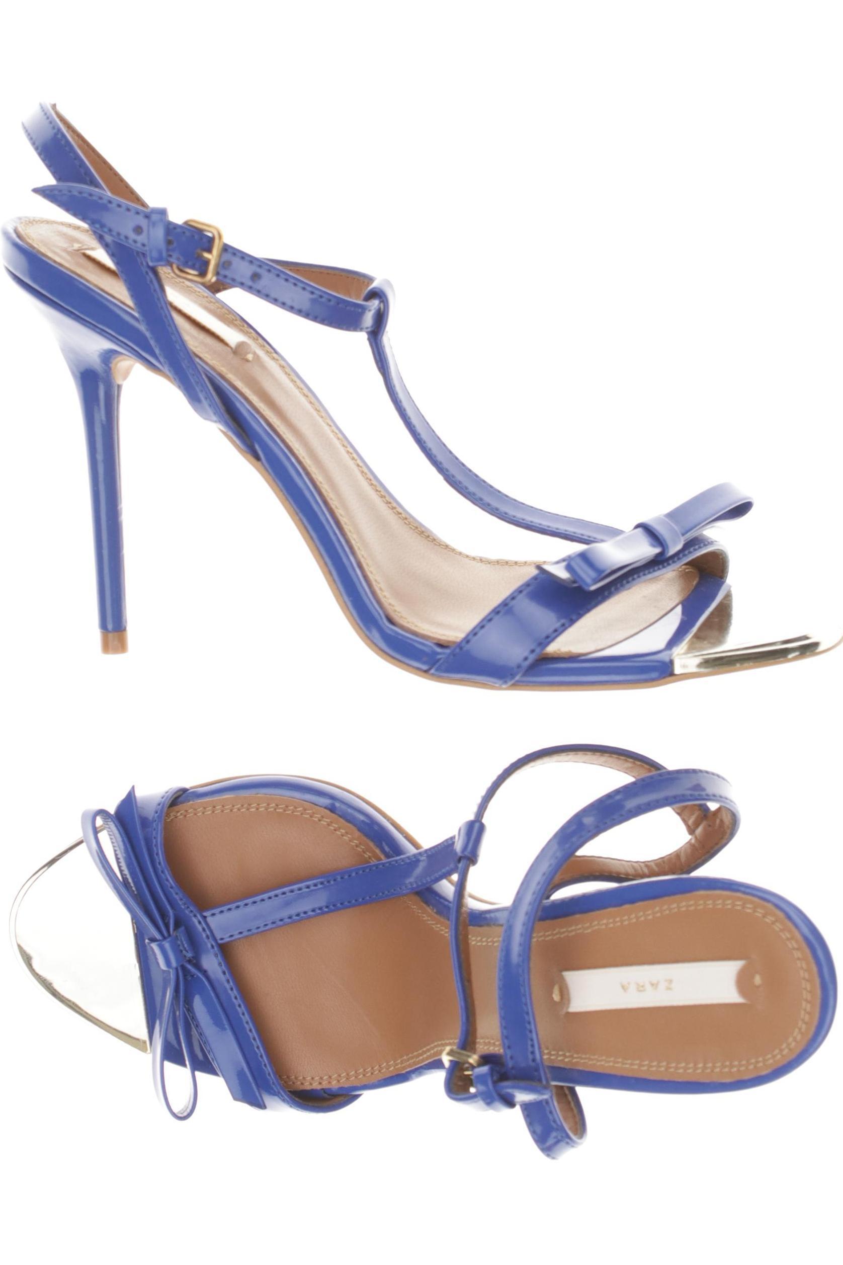 

Zara Damen Sandale, blau, Gr. 38