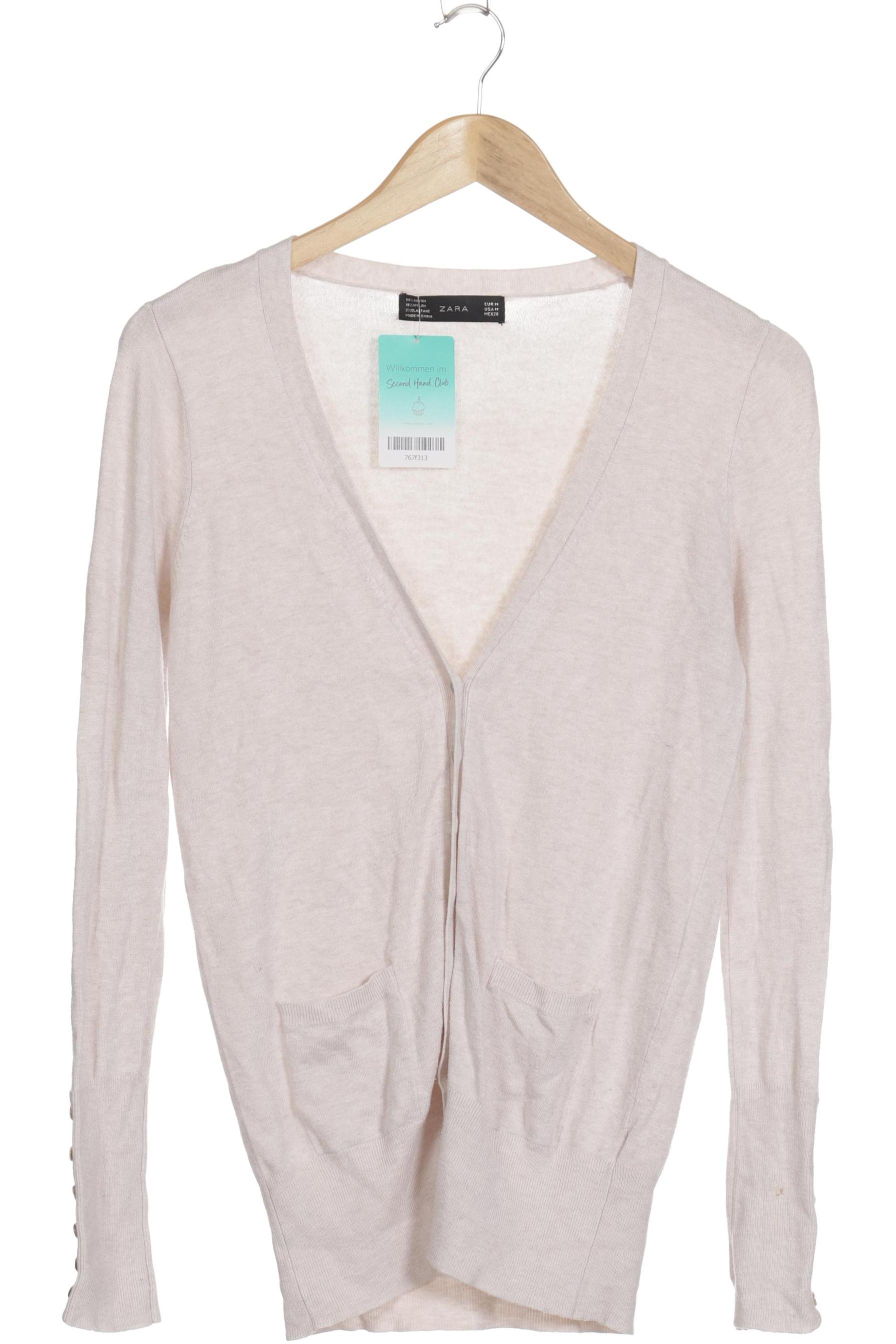 

Zara Damen Strickjacke, weiß, Gr.