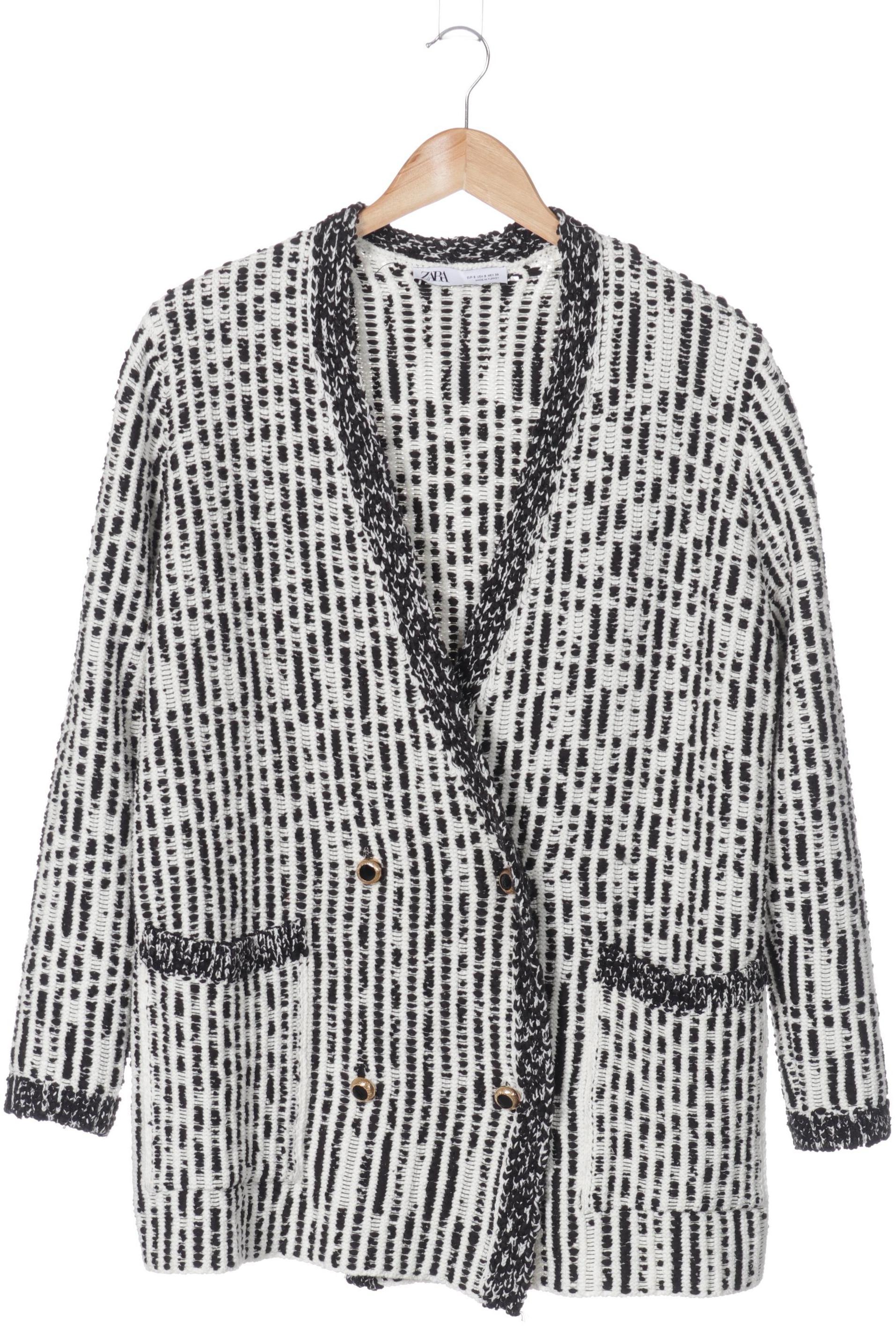 

Zara Damen Strickjacke, weiß, Gr.
