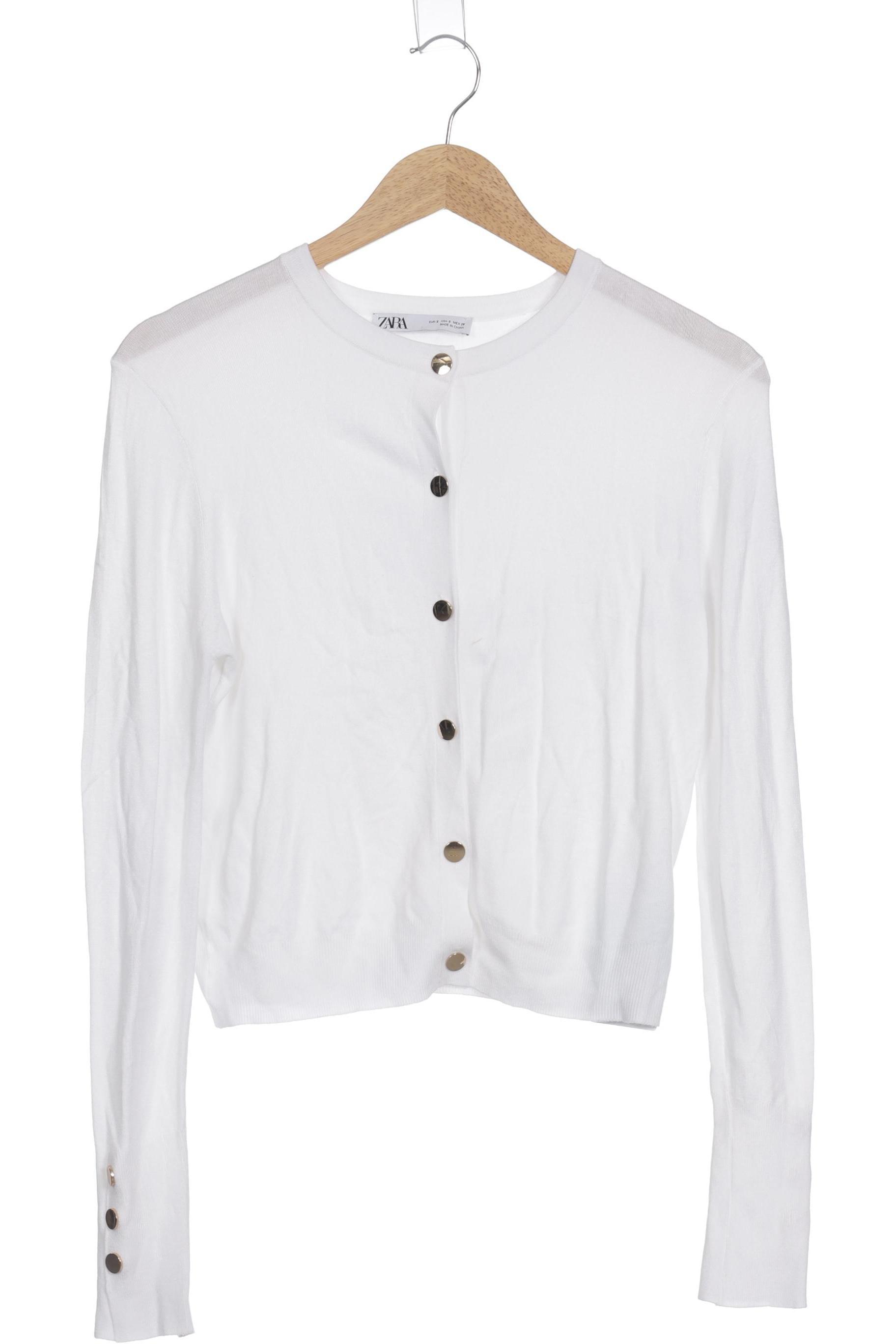 

Zara Damen Strickjacke, weiß, Gr.