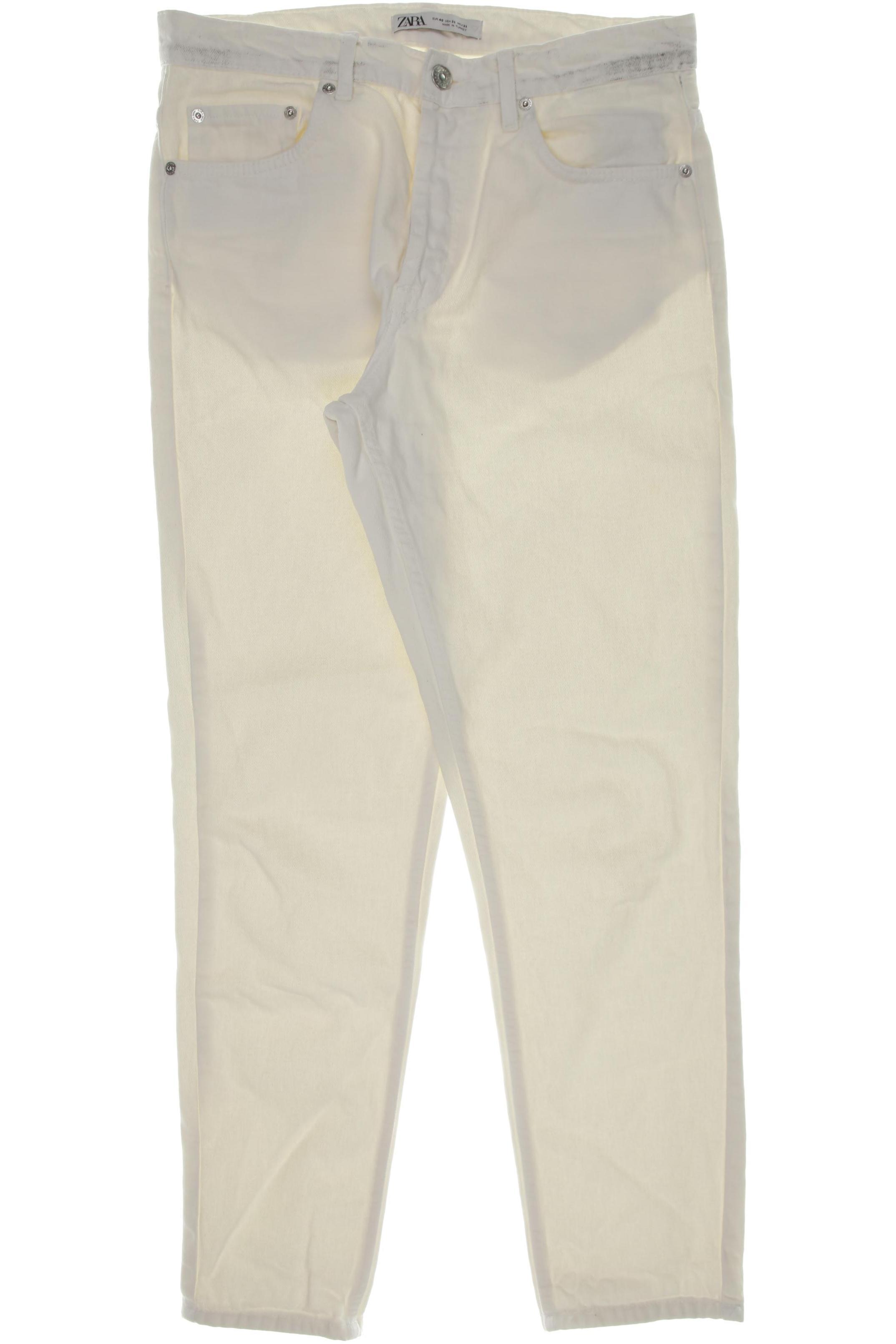 Thumbnail - Zara Herren Jeans, weiß, Gr. 40