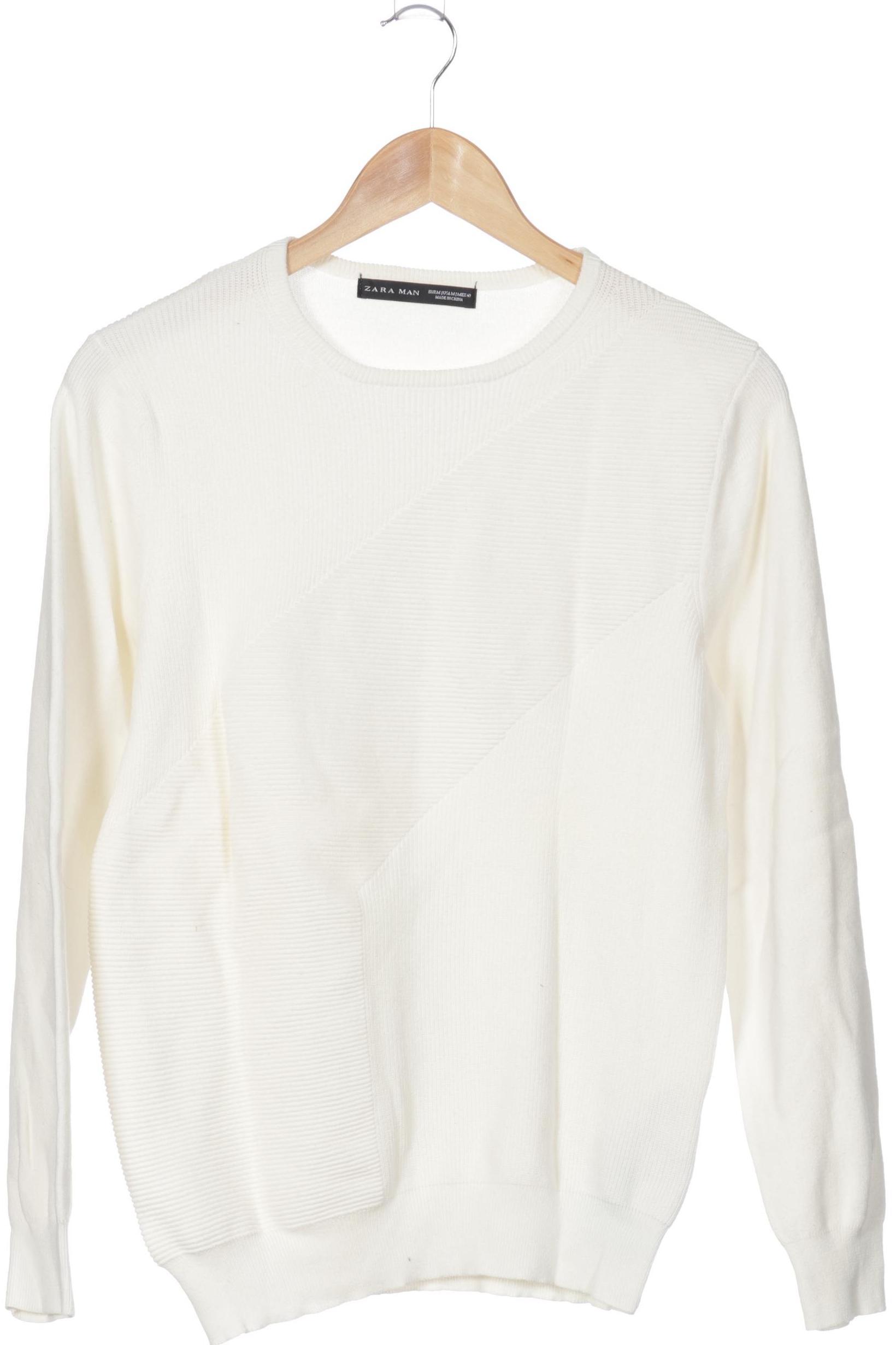 Thumbnail - Zara Herren Pullover, weiß, Gr.