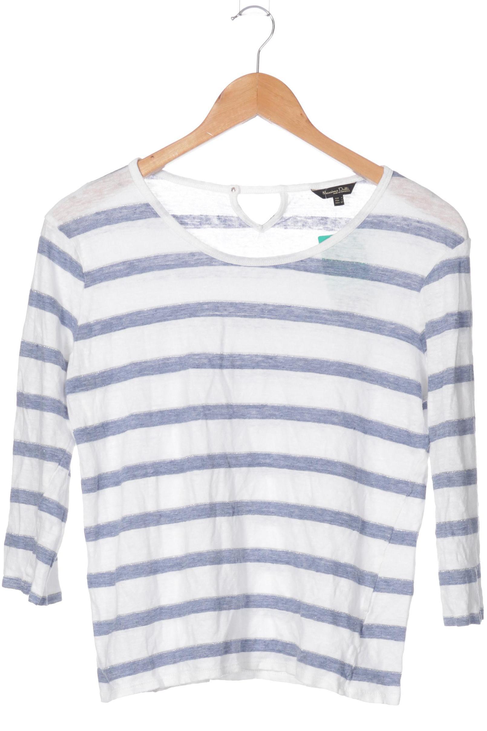 

Massimo Dutti Damen Langarmshirt, weiß, Gr.