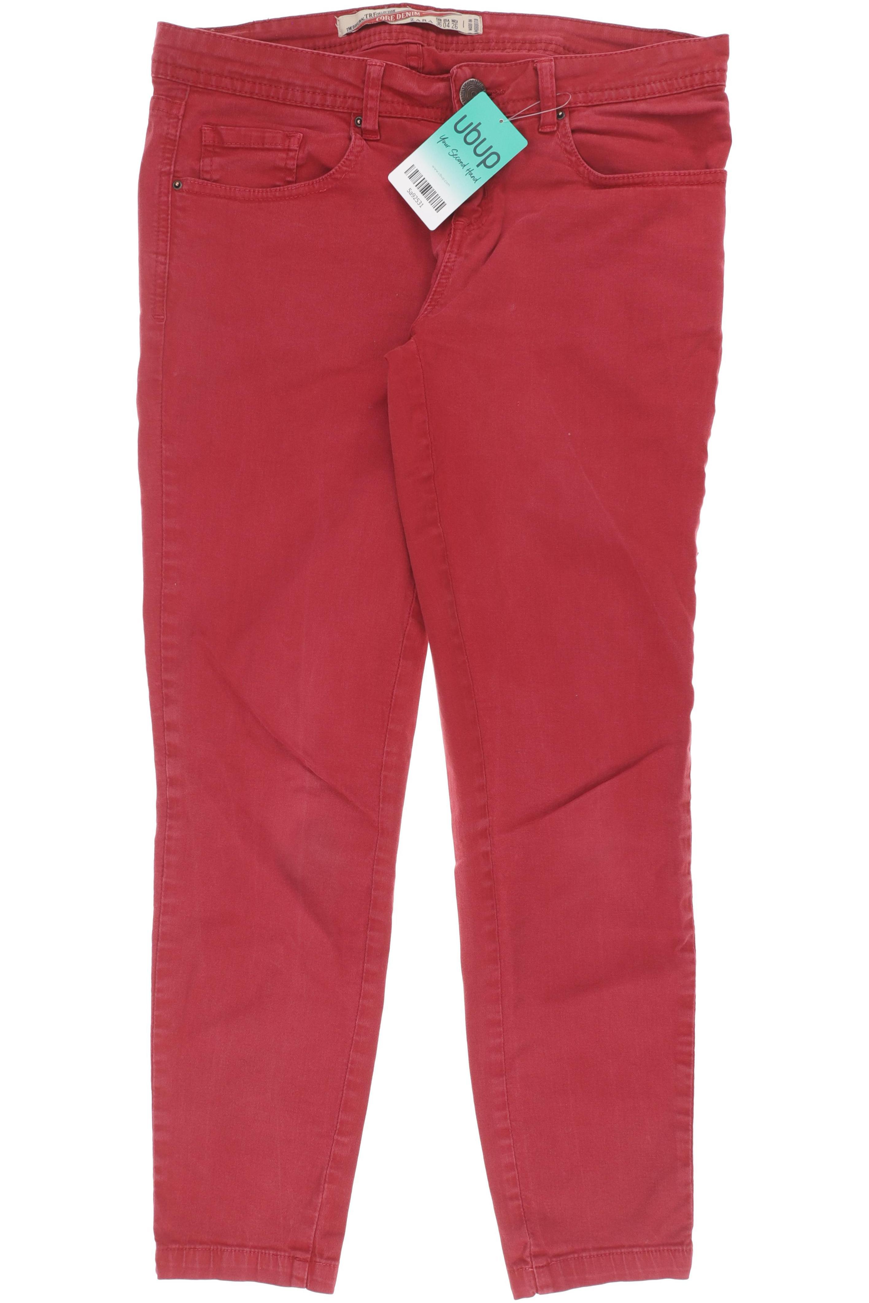 

Zara Damen Jeans, rot, Gr. 36