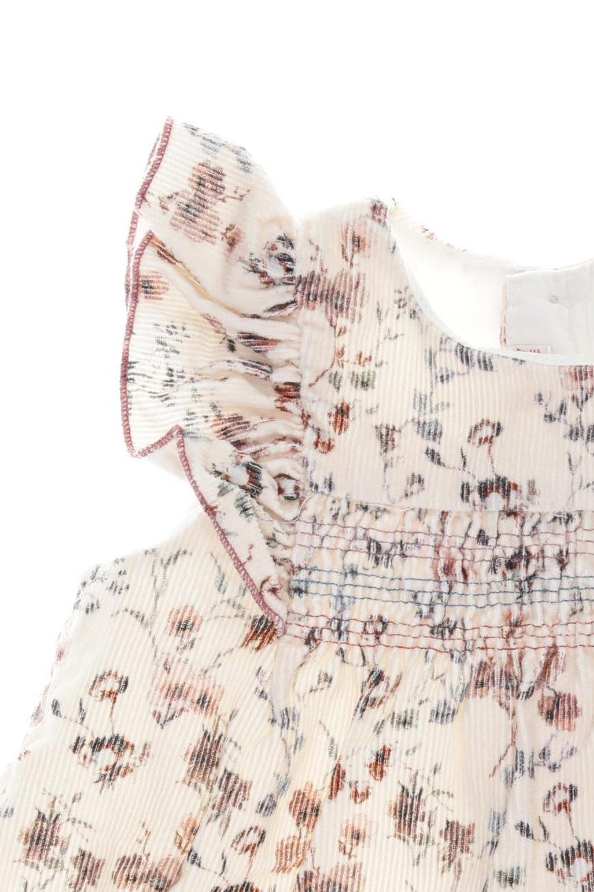 Thumbnail - Zara Mädchen Kleid, beige, Gr. 74