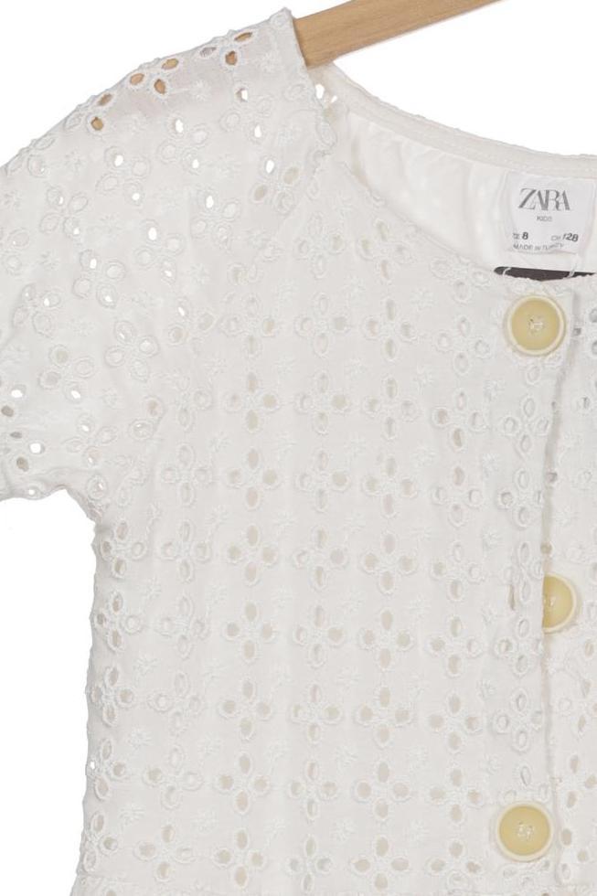 Thumbnail - Zara Mädchen Kleid, weiß, Gr. 128