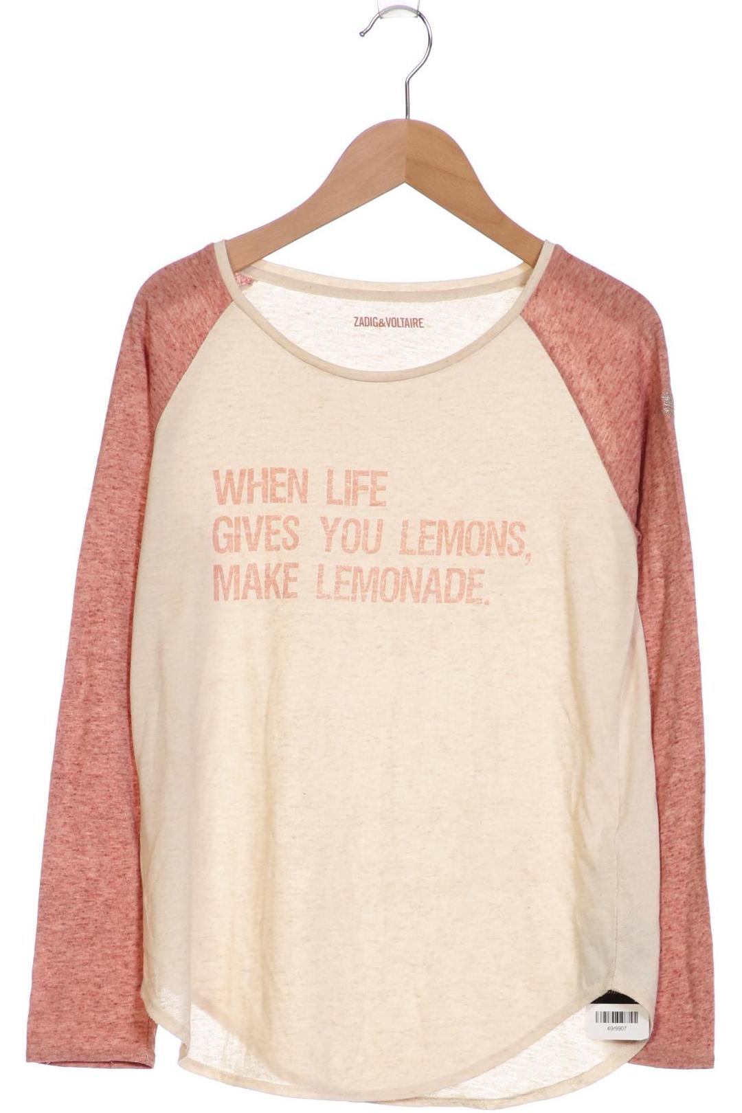 

Zadig & Voltaire Damen Langarmshirt, beige, Gr. 34