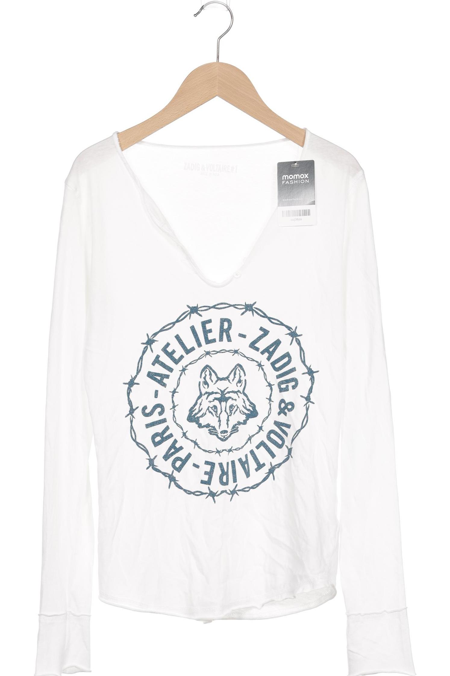 

Zadig & Voltaire Damen Langarmshirt, weiß, Gr. 36