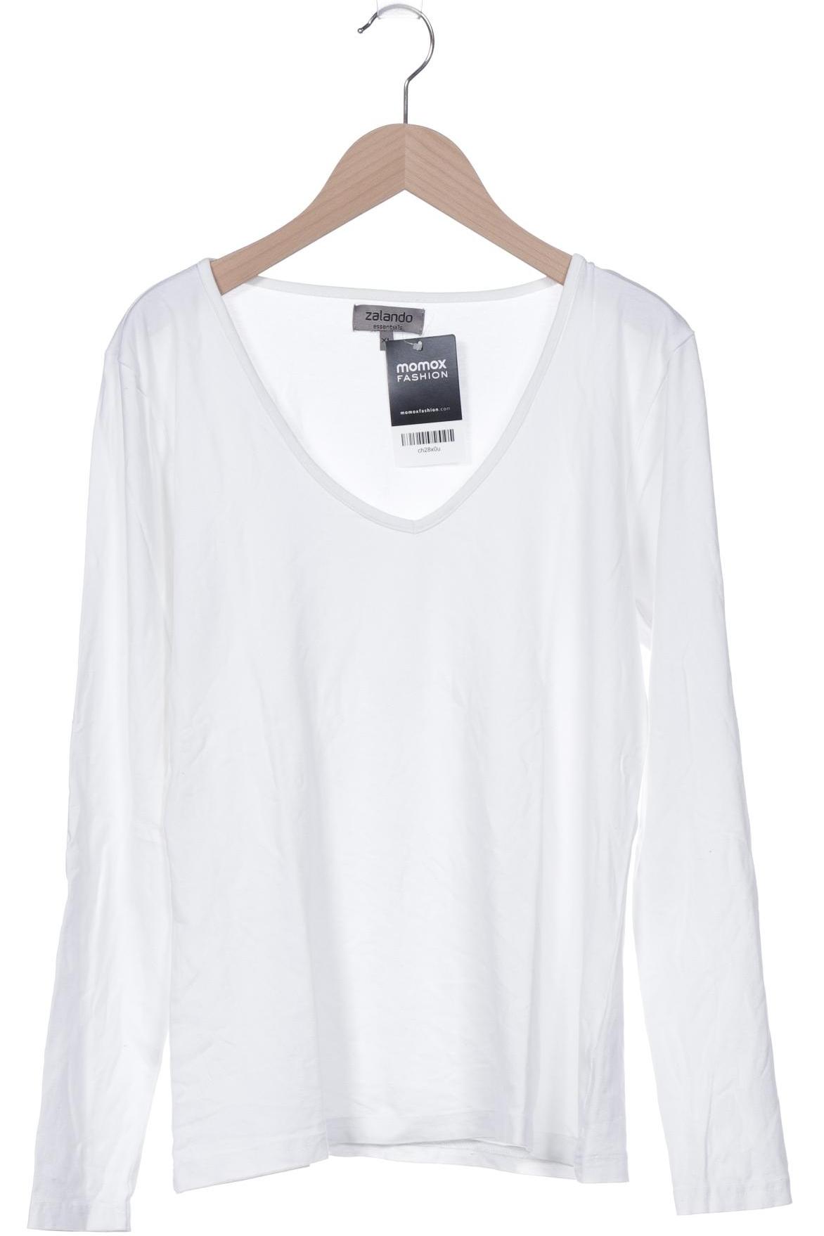 

Zalando Essentials Damen Langarmshirt, weiß, Gr. 44
