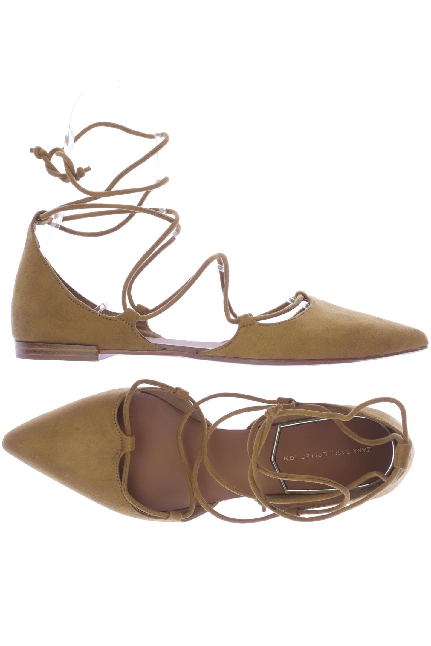 

Zara Damen Ballerinas, braun, Gr. 37
