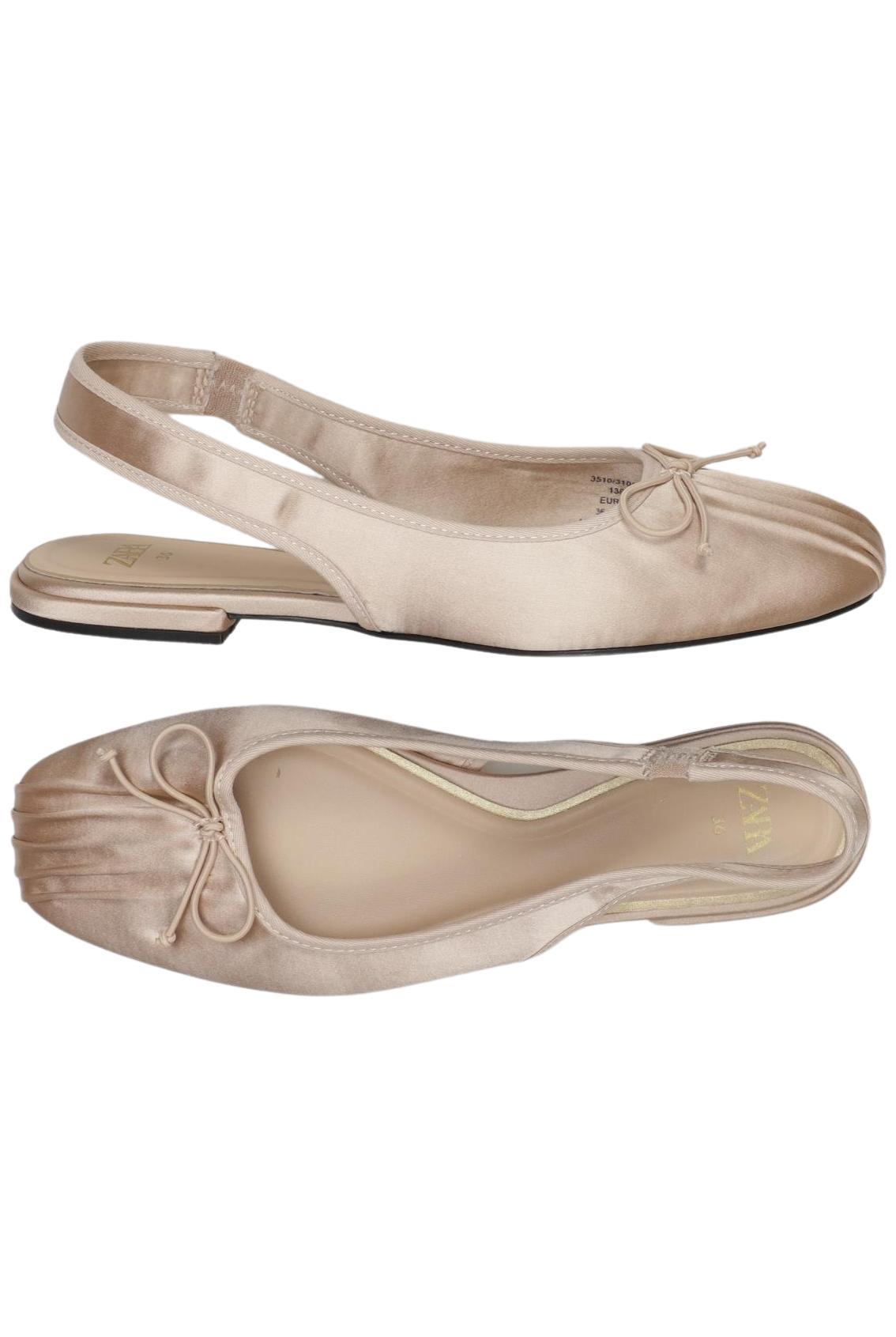 

Zara Damen Ballerinas, beige, Gr. 36