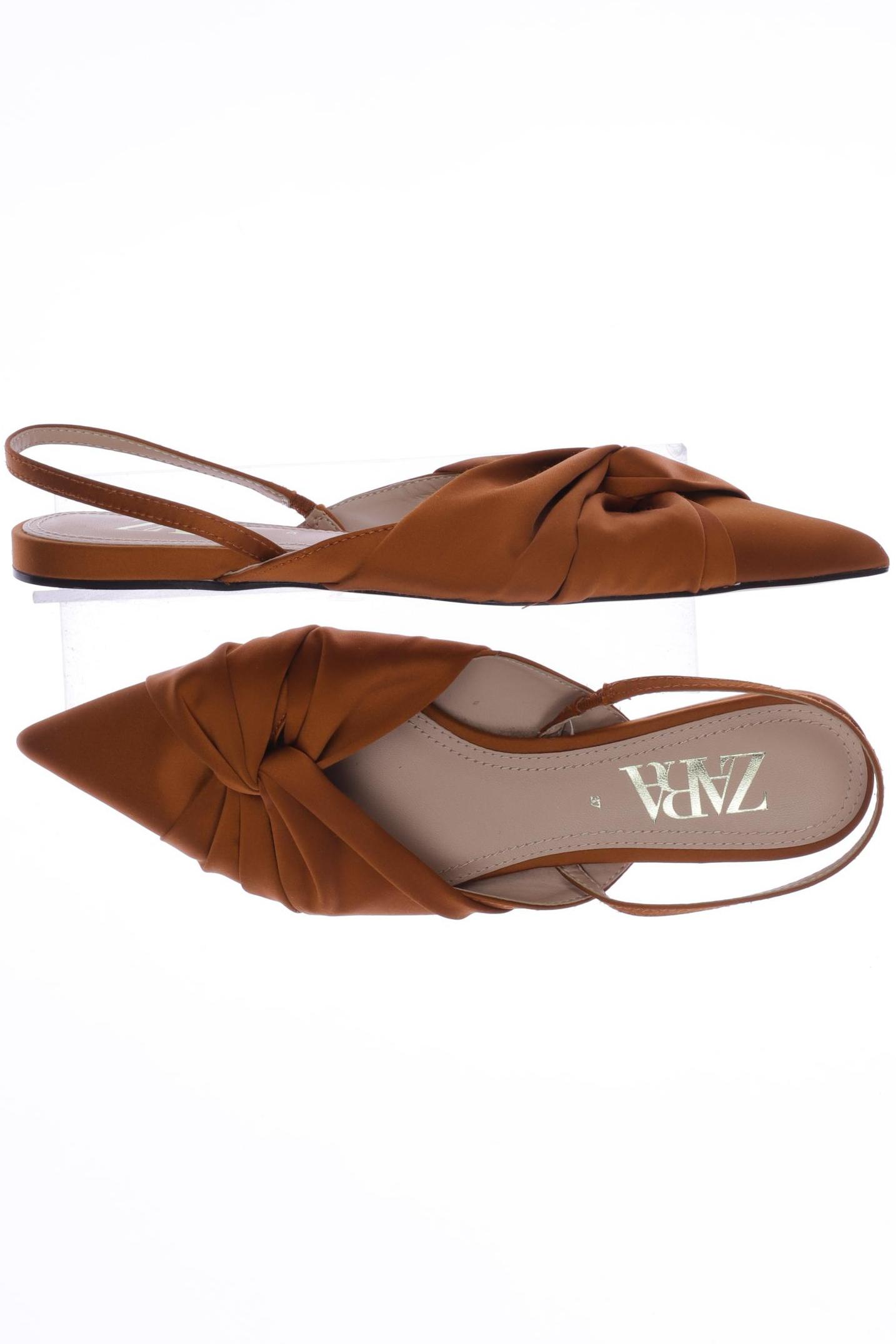 

ZARA Damen Ballerinas, braun