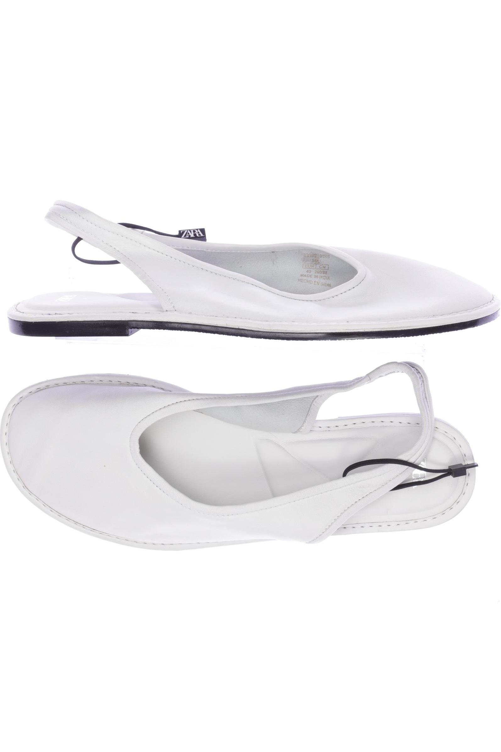 

Zara Damen Ballerinas, weiß, Gr. 40