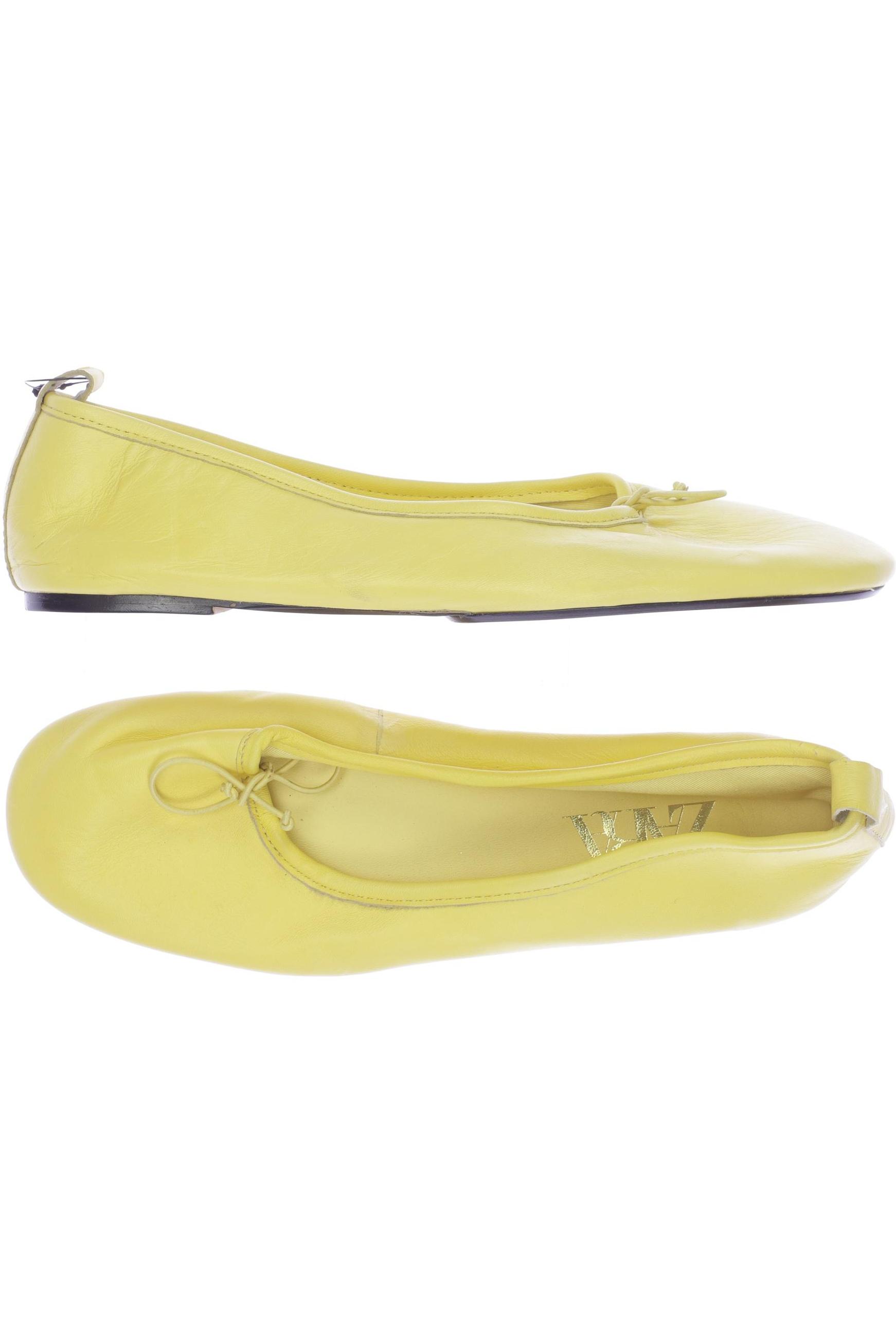 

Zara Damen Ballerinas, gelb, Gr. 39