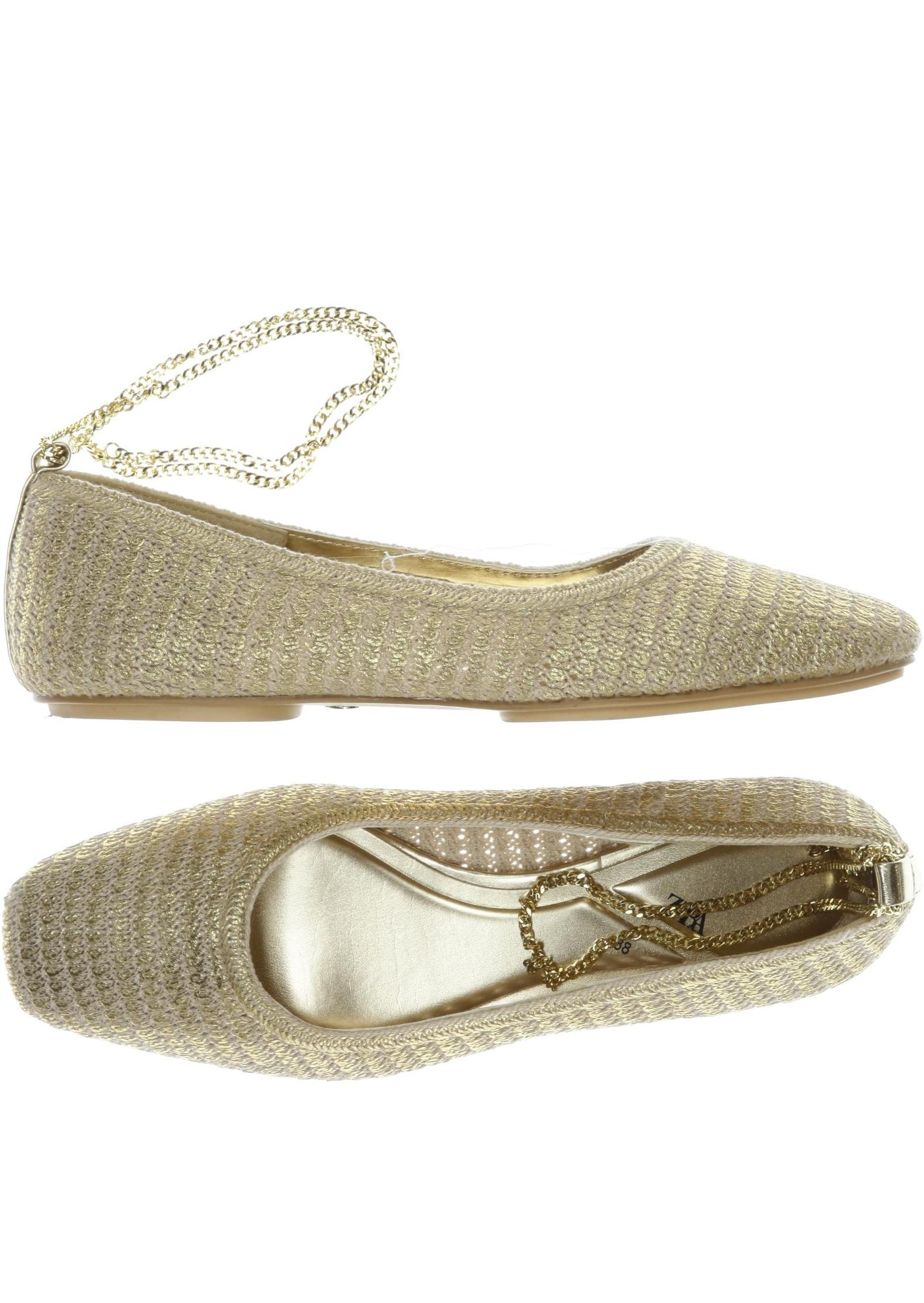 

Zara Damen Ballerinas, beige, Gr. 38