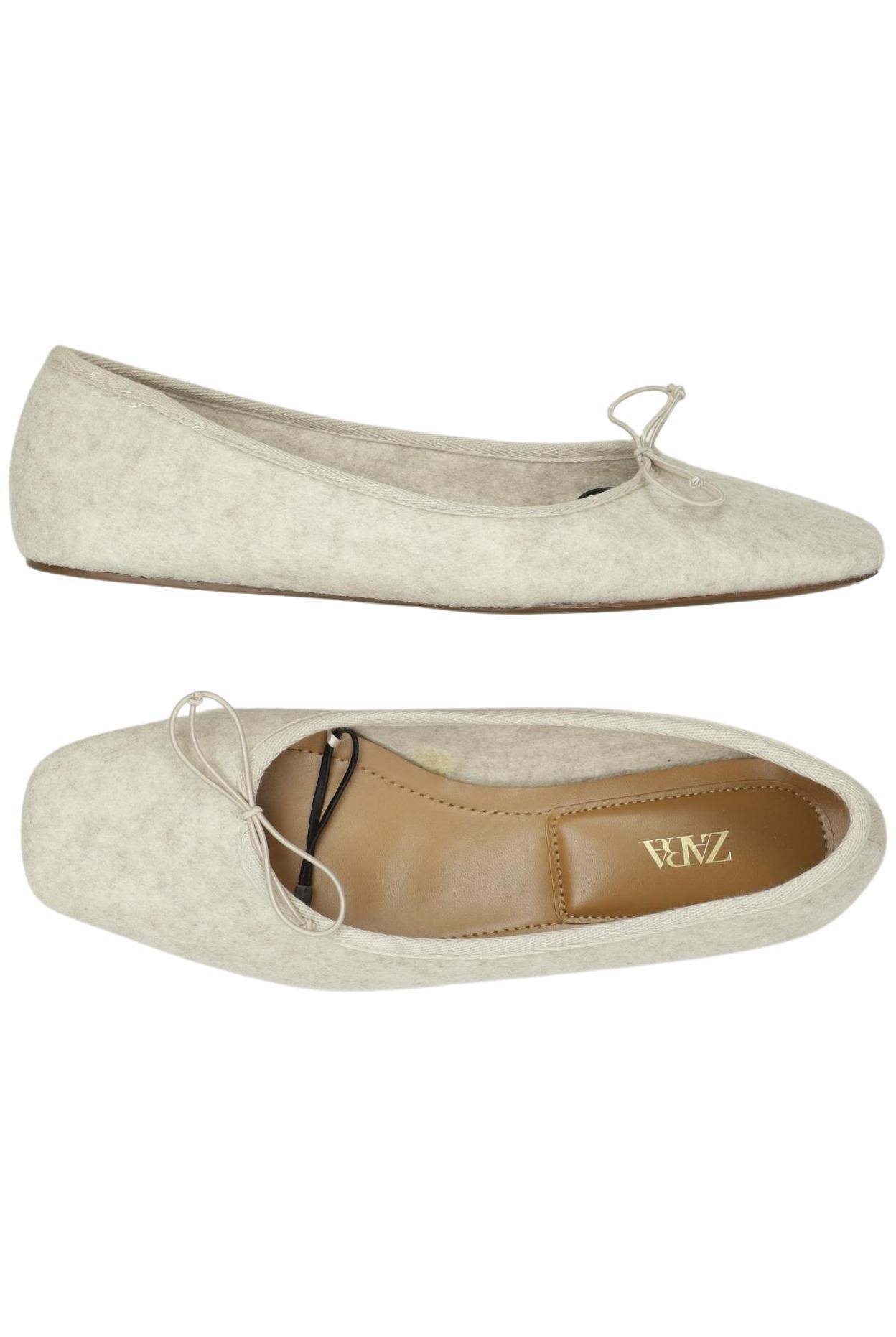 

Zara Damen Ballerinas, beige, Gr. 40