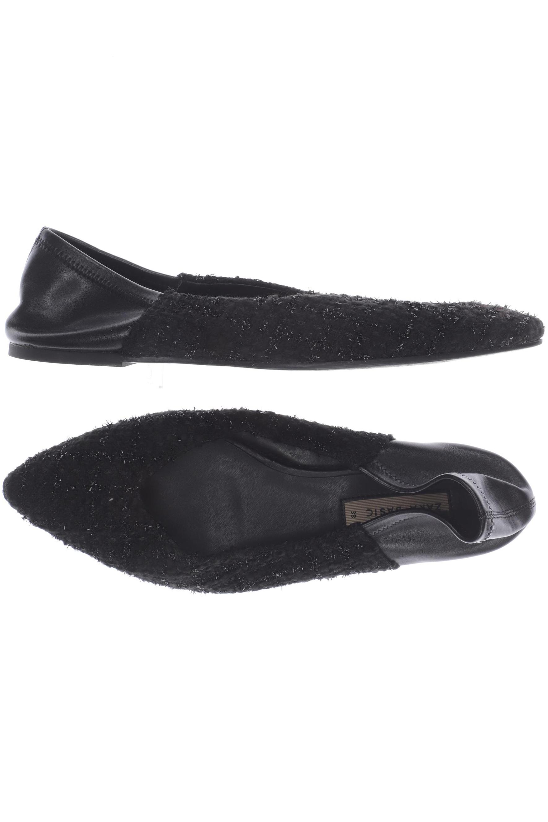 

ZARA Damen Ballerinas, schwarz