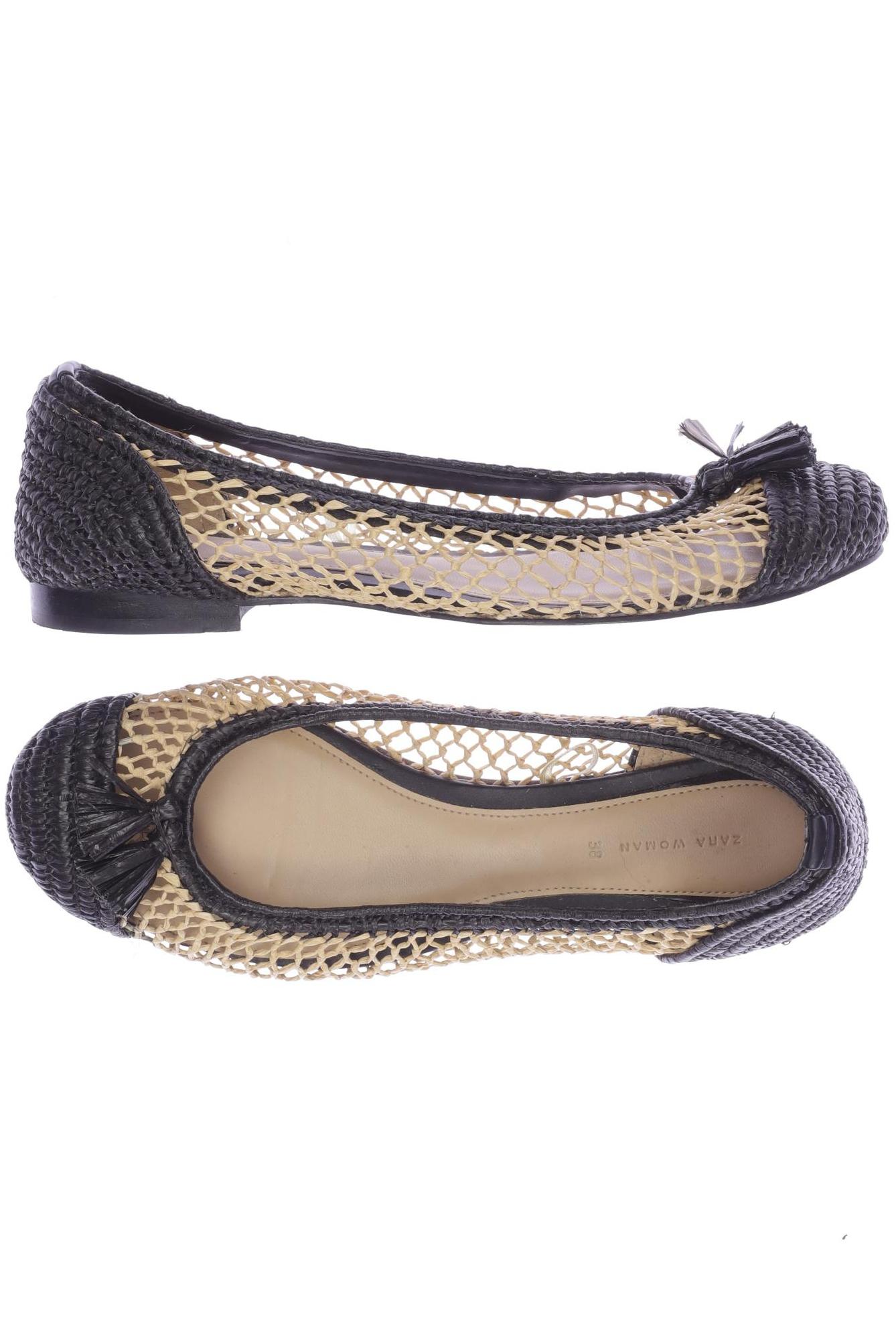 

ZARA Damen Ballerinas, beige