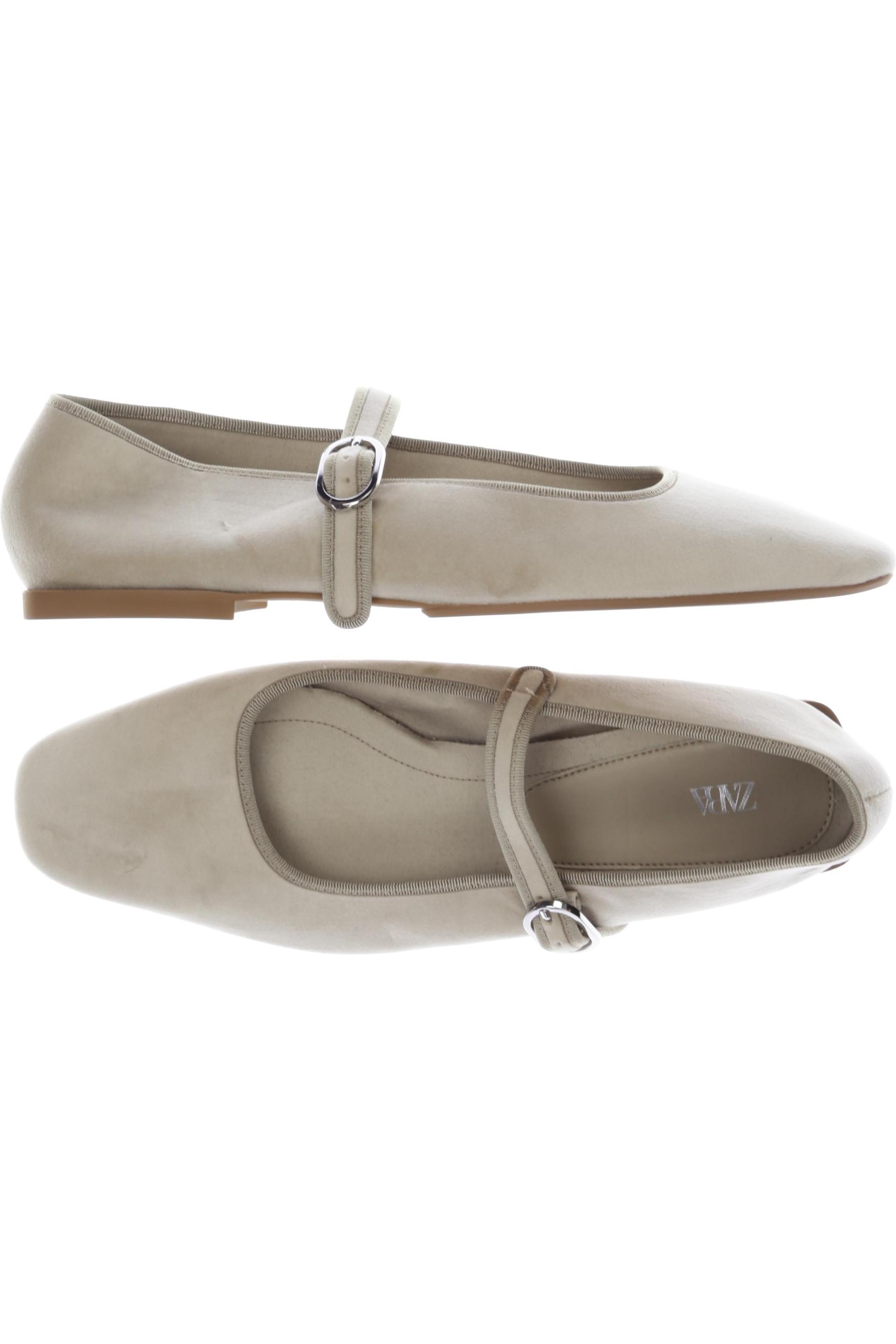 

Zara Damen Ballerinas, beige, Gr. 39