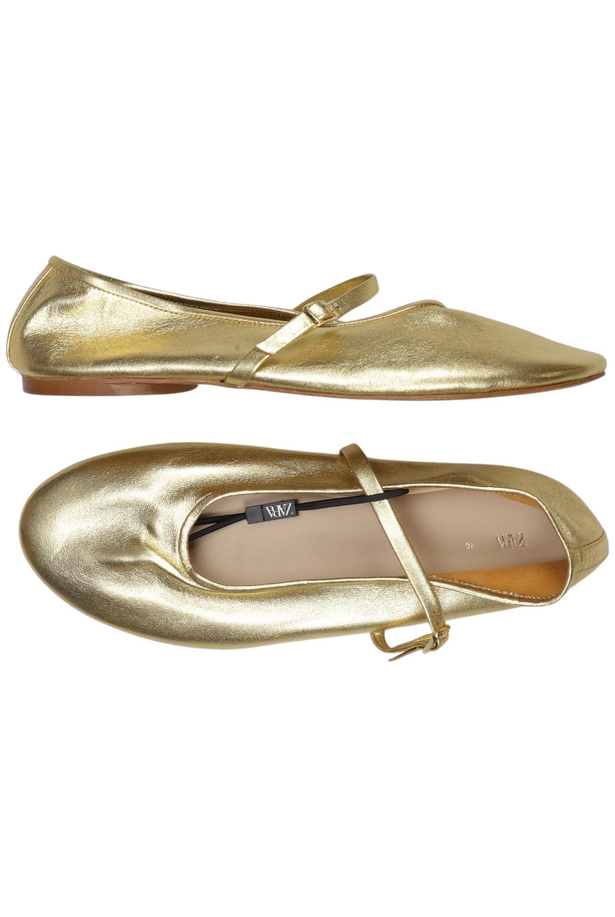 

Zara Damen Ballerinas, gold, Gr. 40