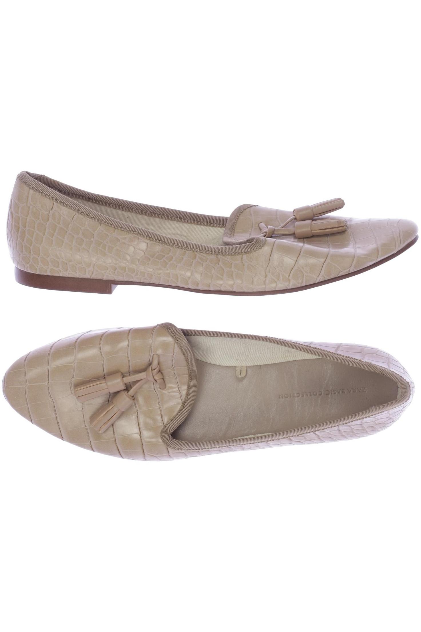 

Zara Damen Ballerinas, beige, Gr. 39