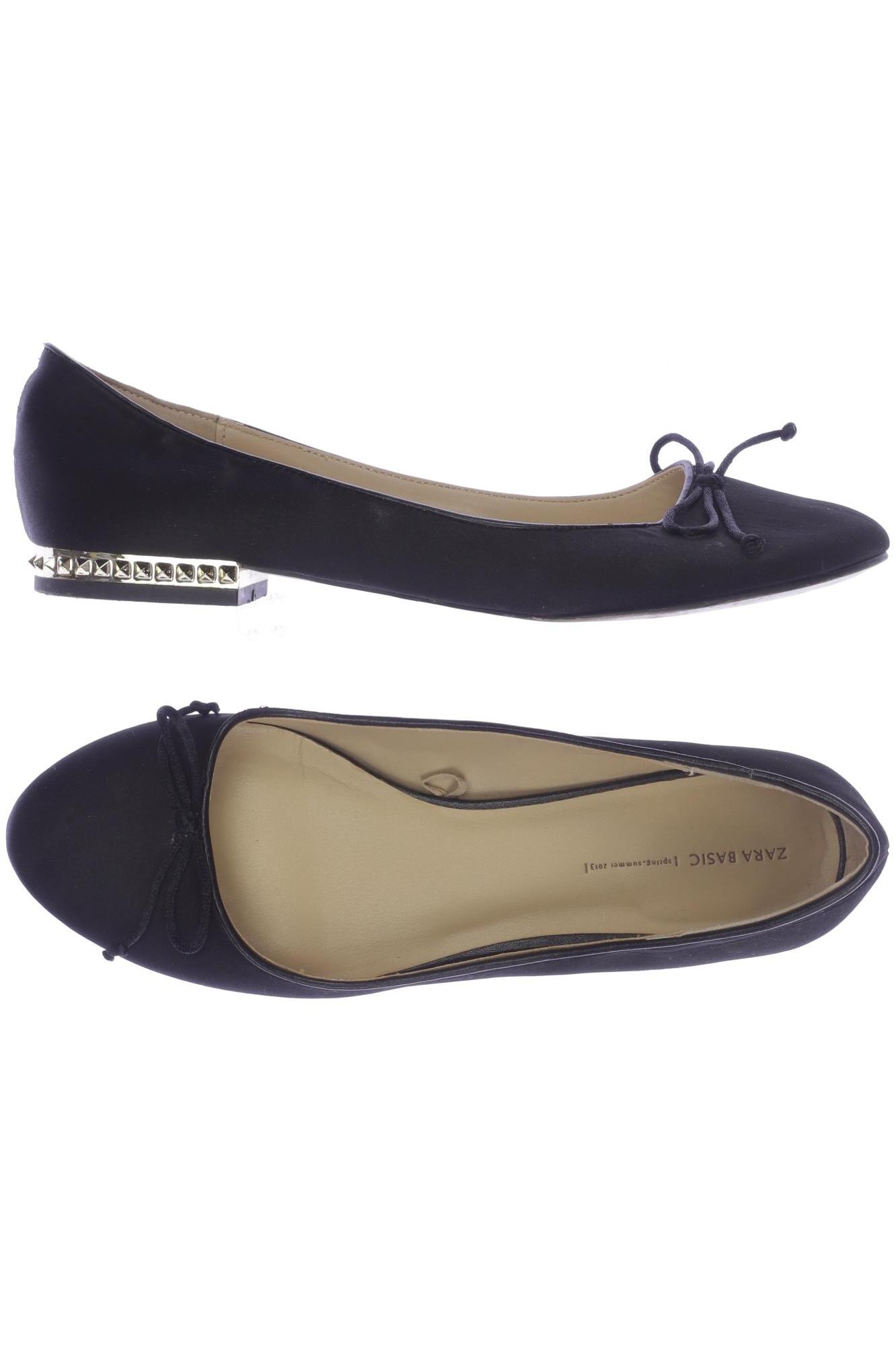

ZARA Damen Ballerinas, schwarz