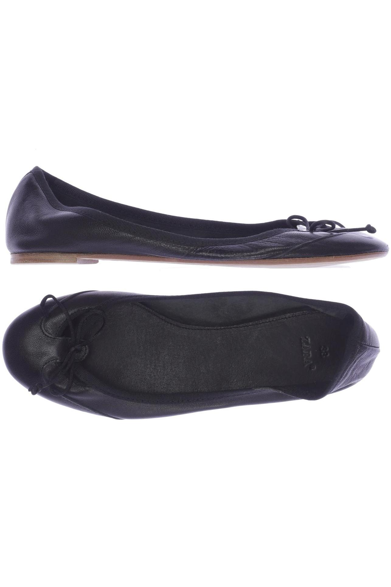 

ZARA Damen Ballerinas, schwarz
