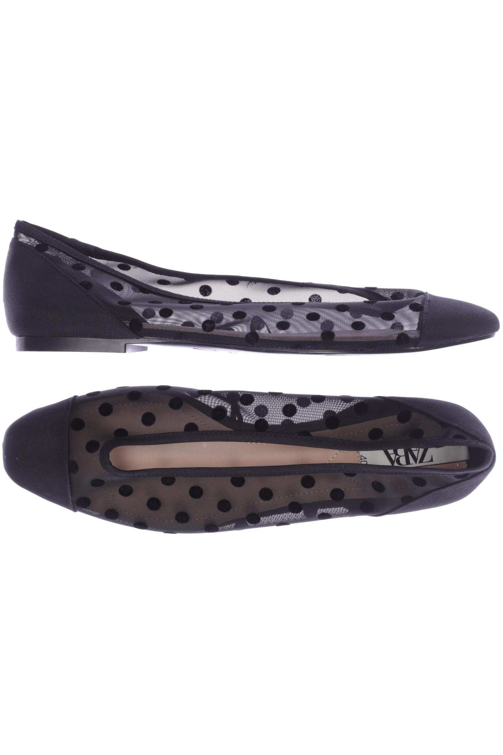

ZARA Damen Ballerinas, schwarz