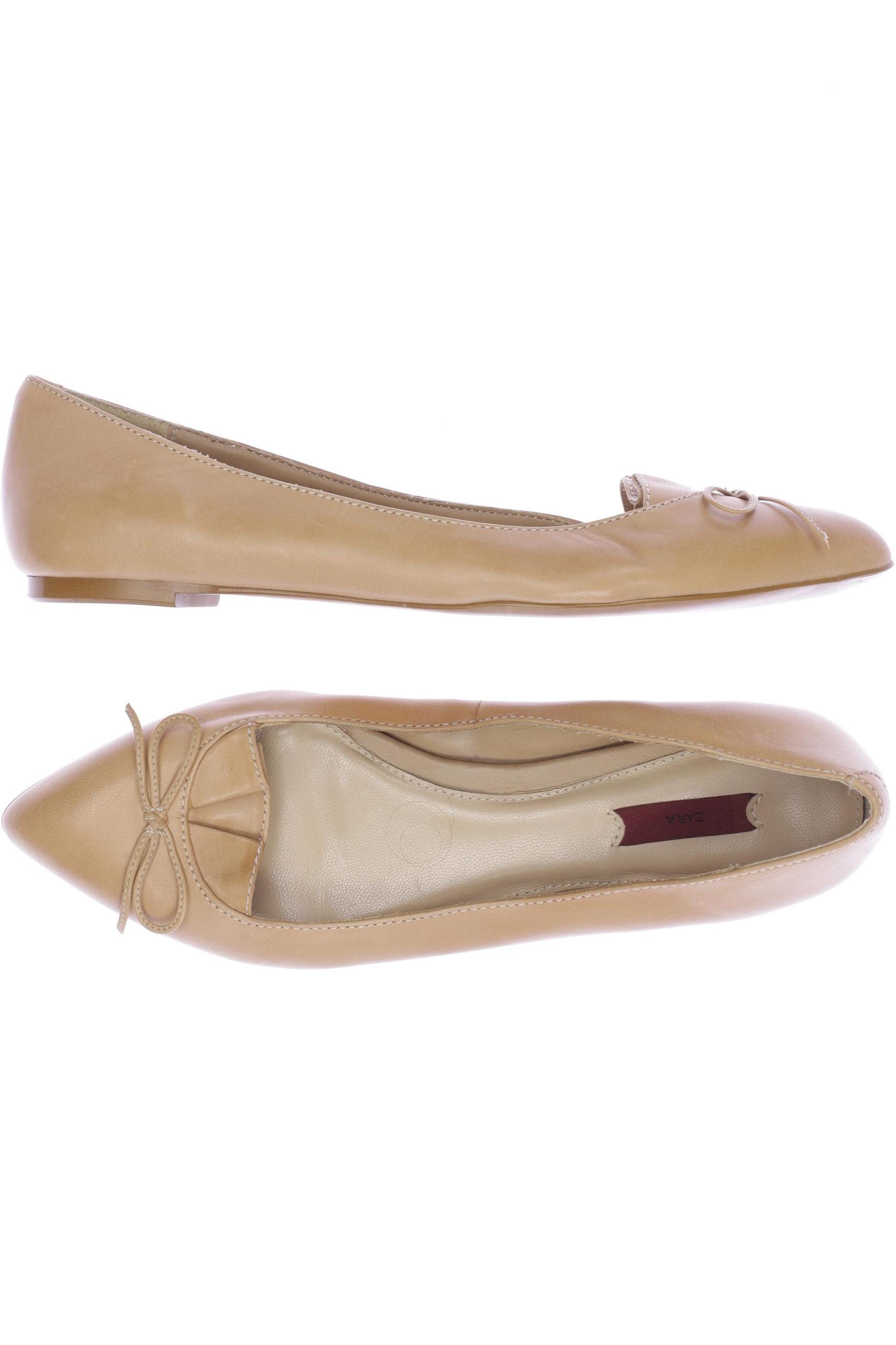 

Zara Damen Ballerinas, beige, Gr. 39