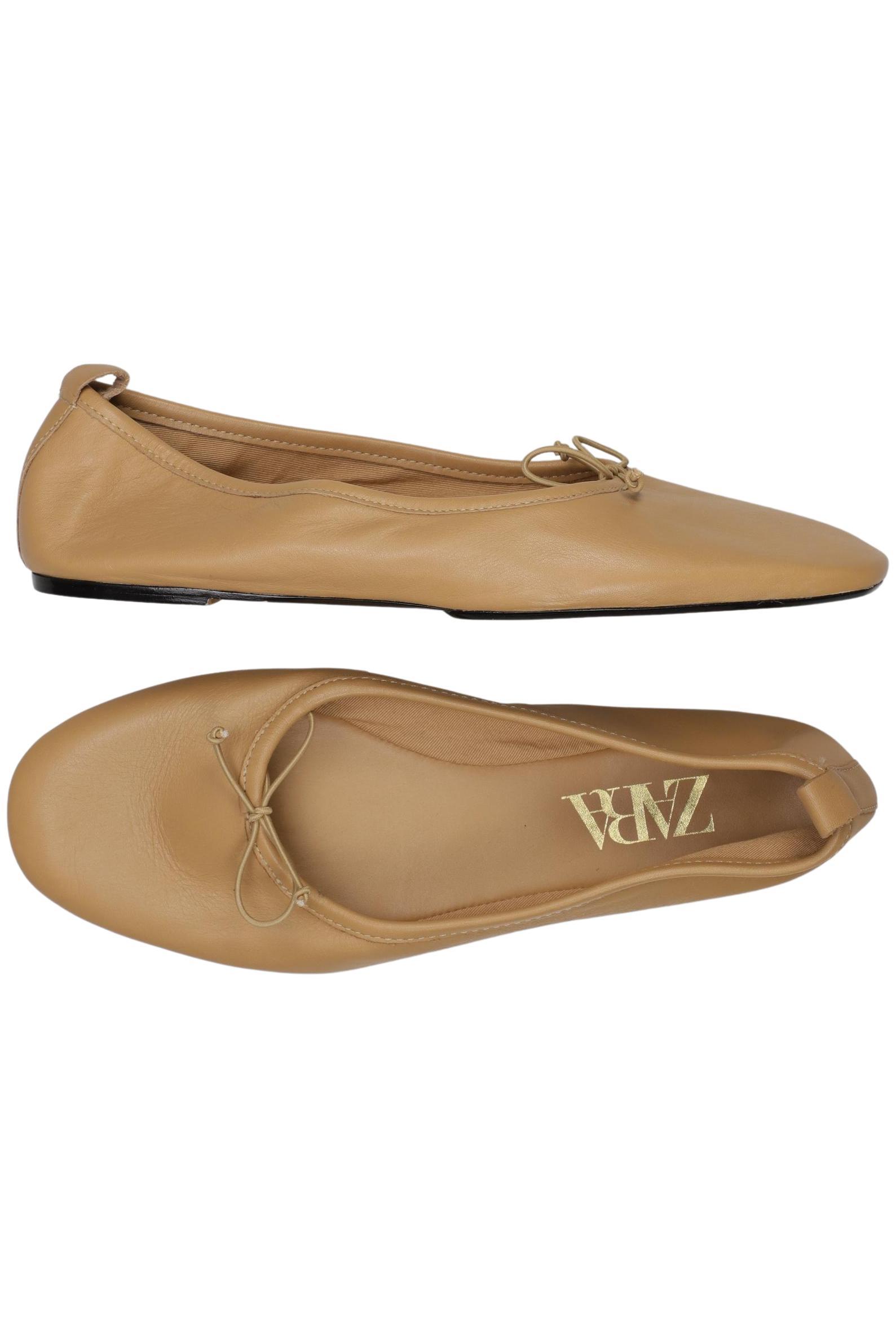 

Zara Damen Ballerinas, beige, Gr. 39