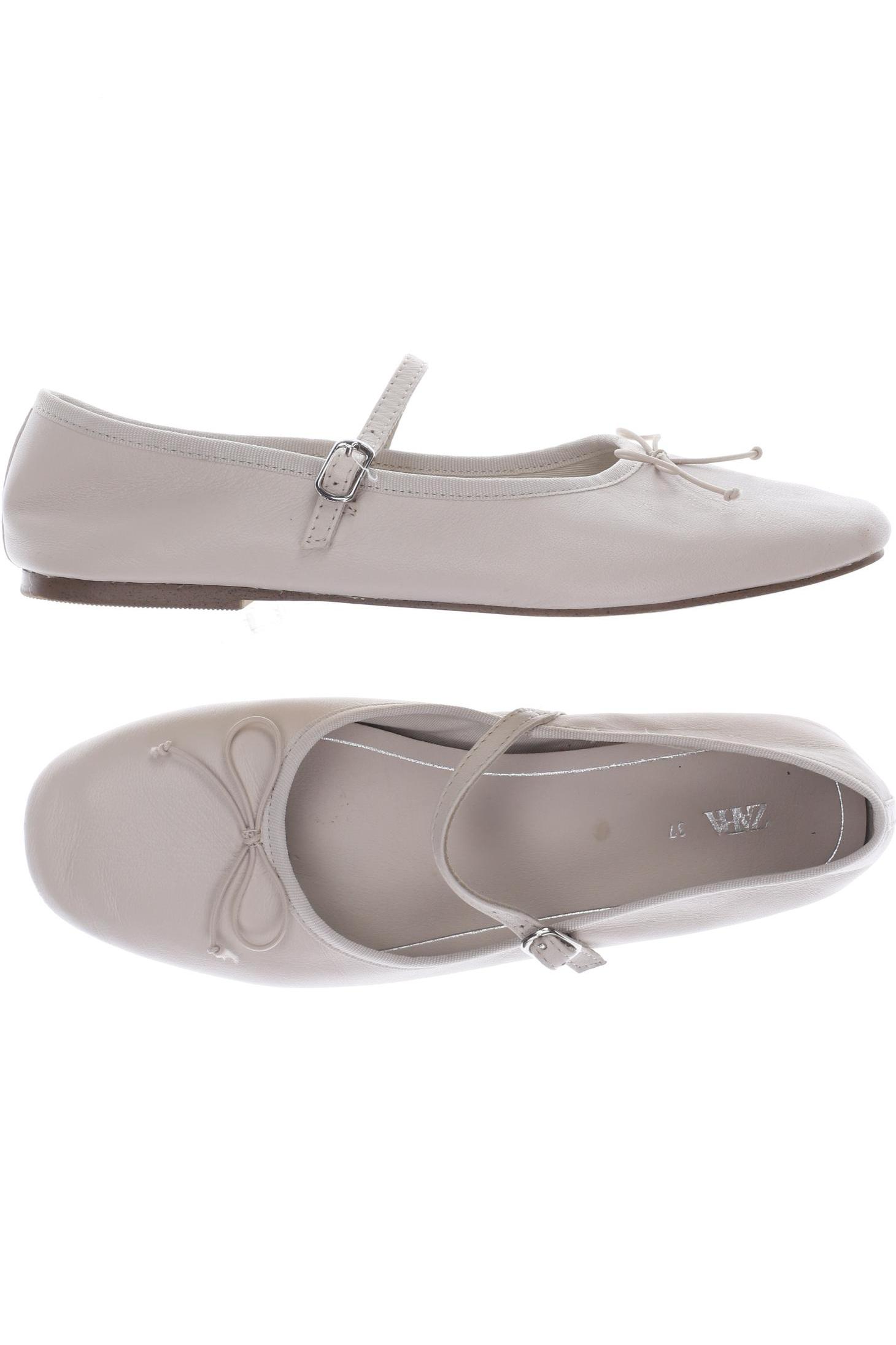 

ZARA Damen Ballerinas, beige