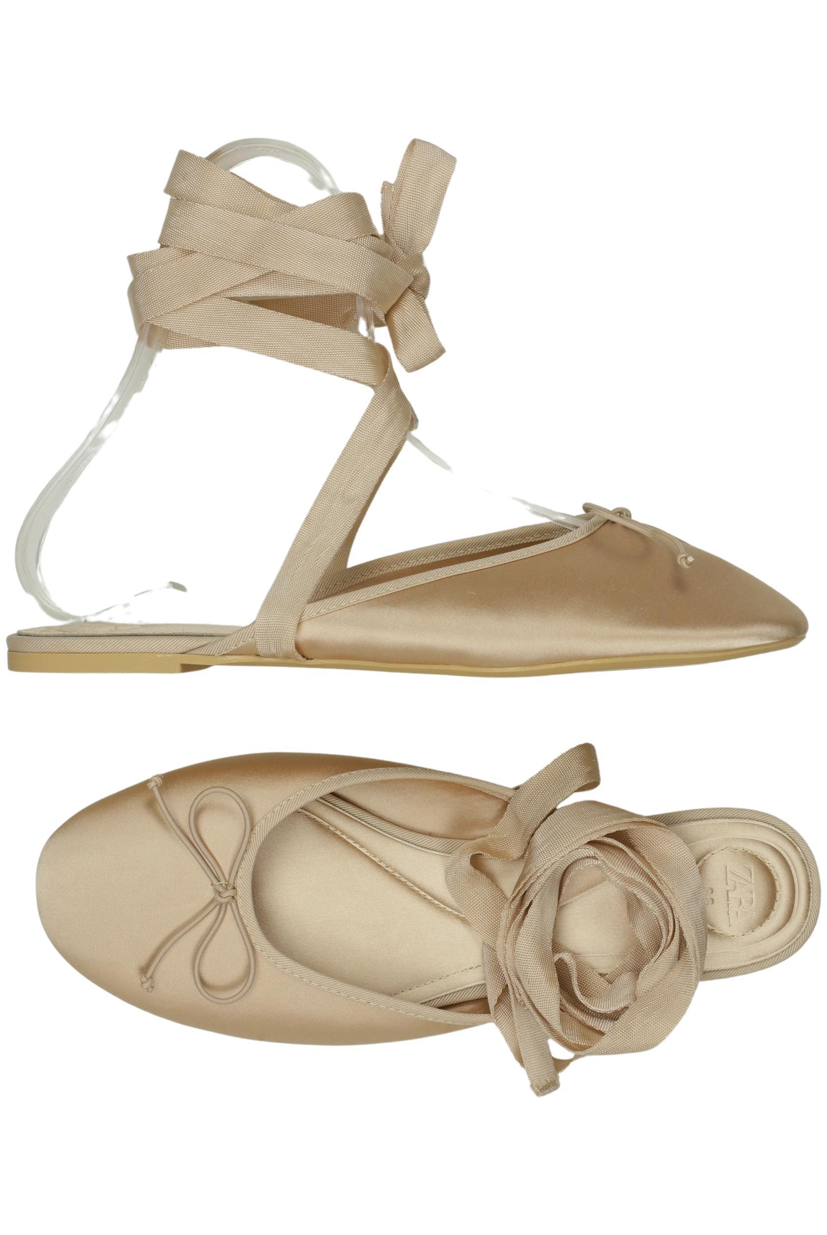 

Zara Damen Ballerinas, beige, Gr. 38
